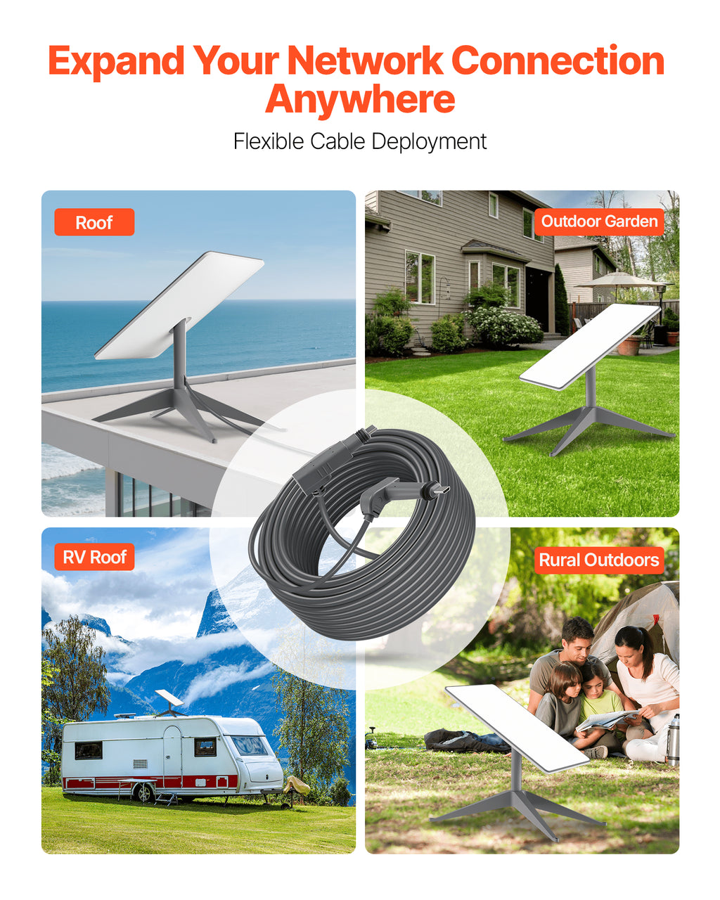 Starlink prailginimo laidas VEVOR Gen 2, 10 m