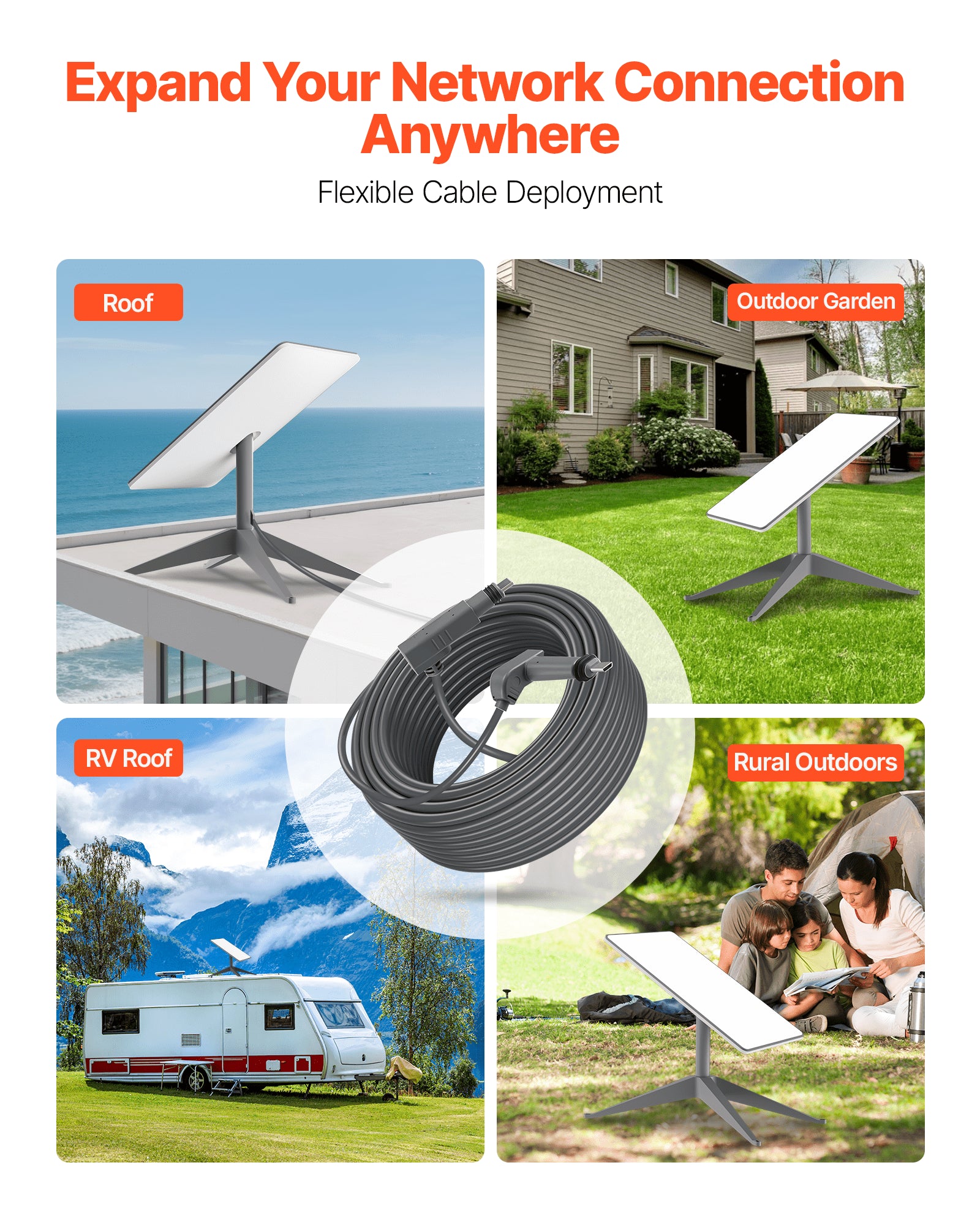 Starlink prailginimo laidas VEVOR Gen 2, 10 m