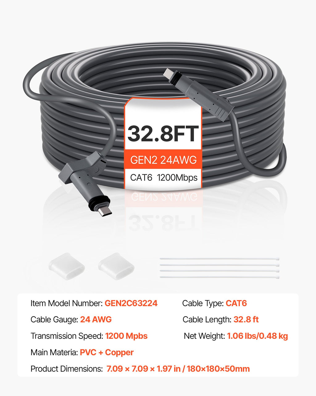 Starlink prailginimo laidas VEVOR Gen 2, 10 m
