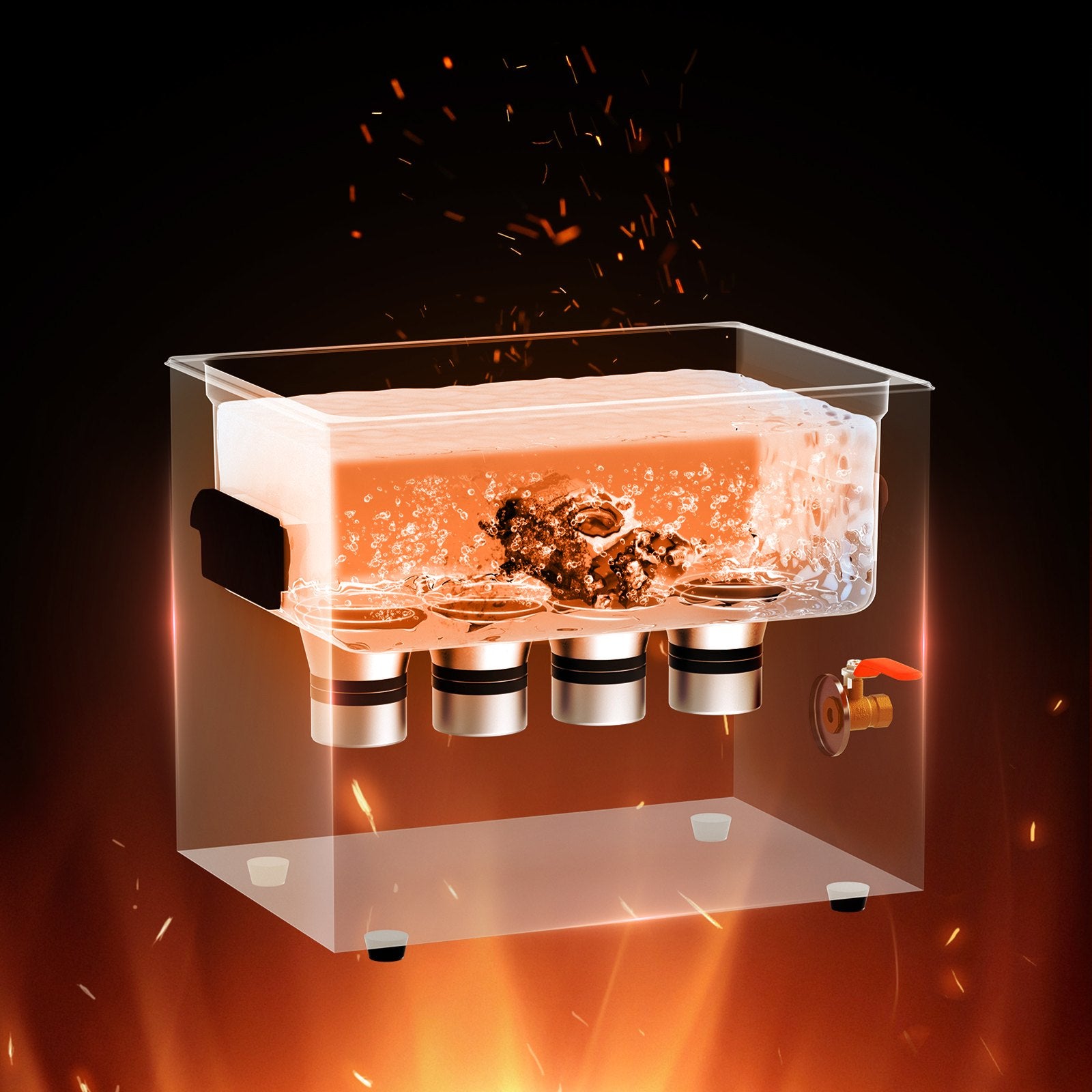 Ultragarsinė valyklė VEVOR TH-40AXN, 10 l talpos