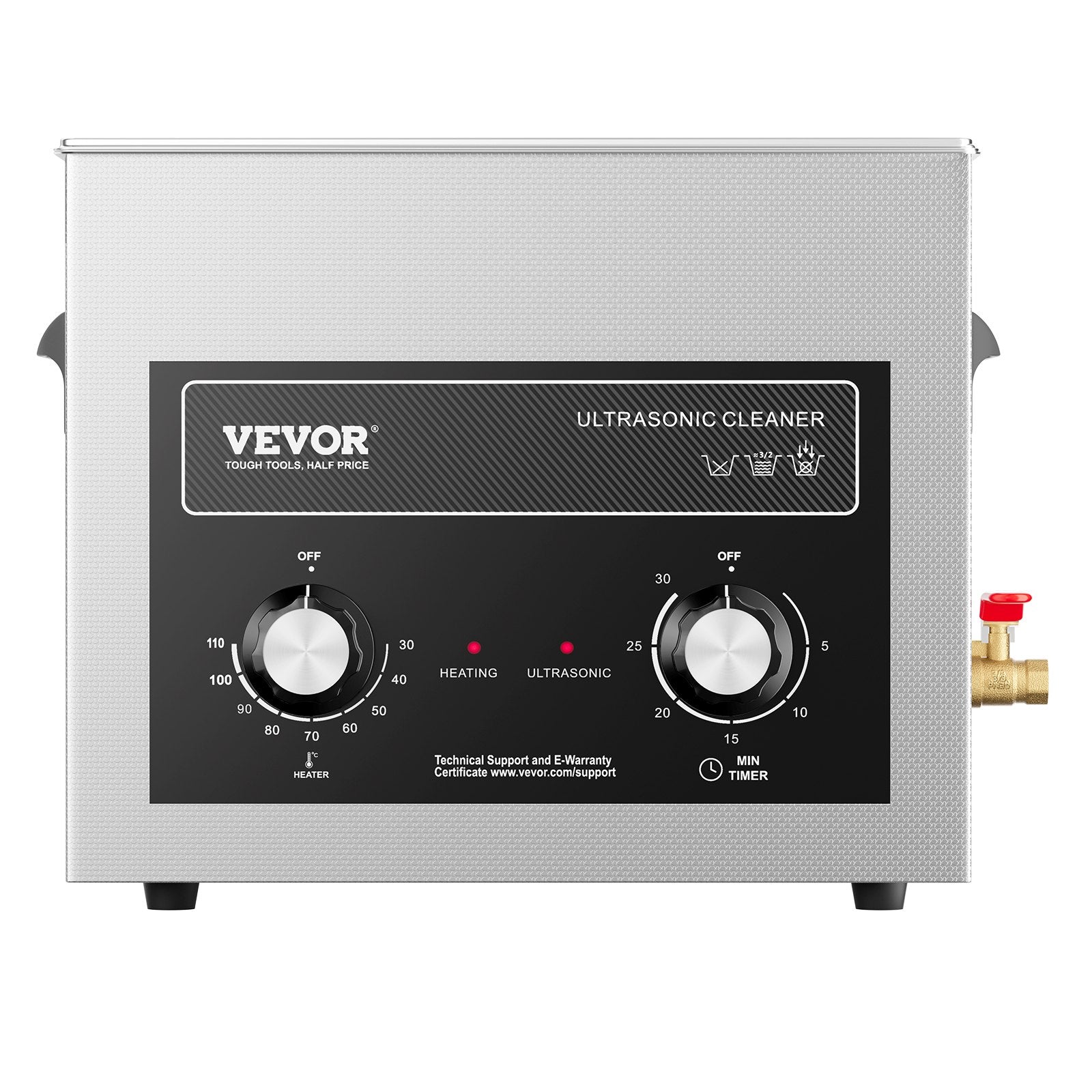 Ultragarsinė valyklė VEVOR TH-40AXN, 10 l talpos