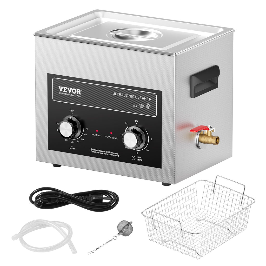 Ultragarsinė valyklė VEVOR TH-40AXN, 10 l talpos