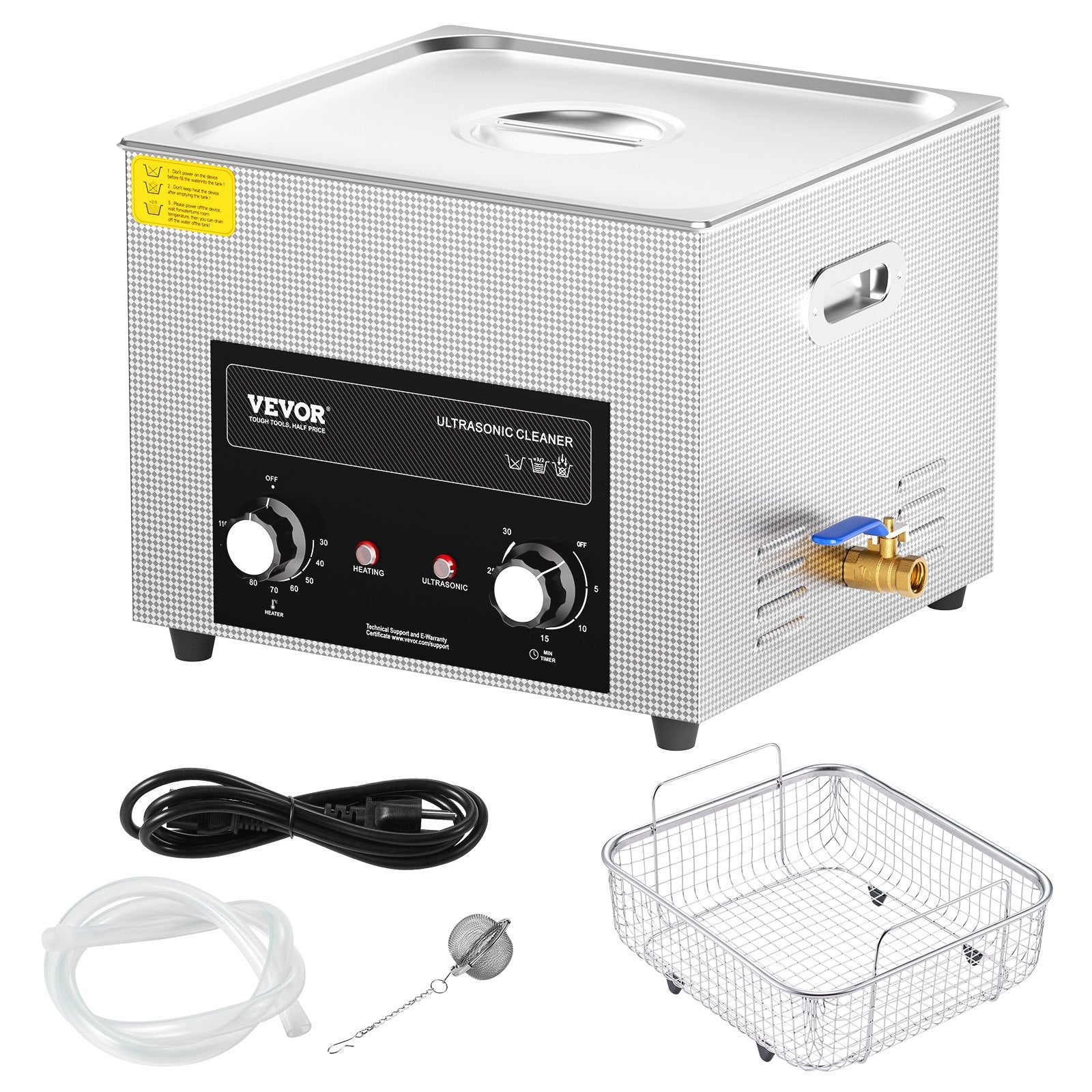 Ultragarsinė valyklė VEVOR KZ-S15, 15 l talpa