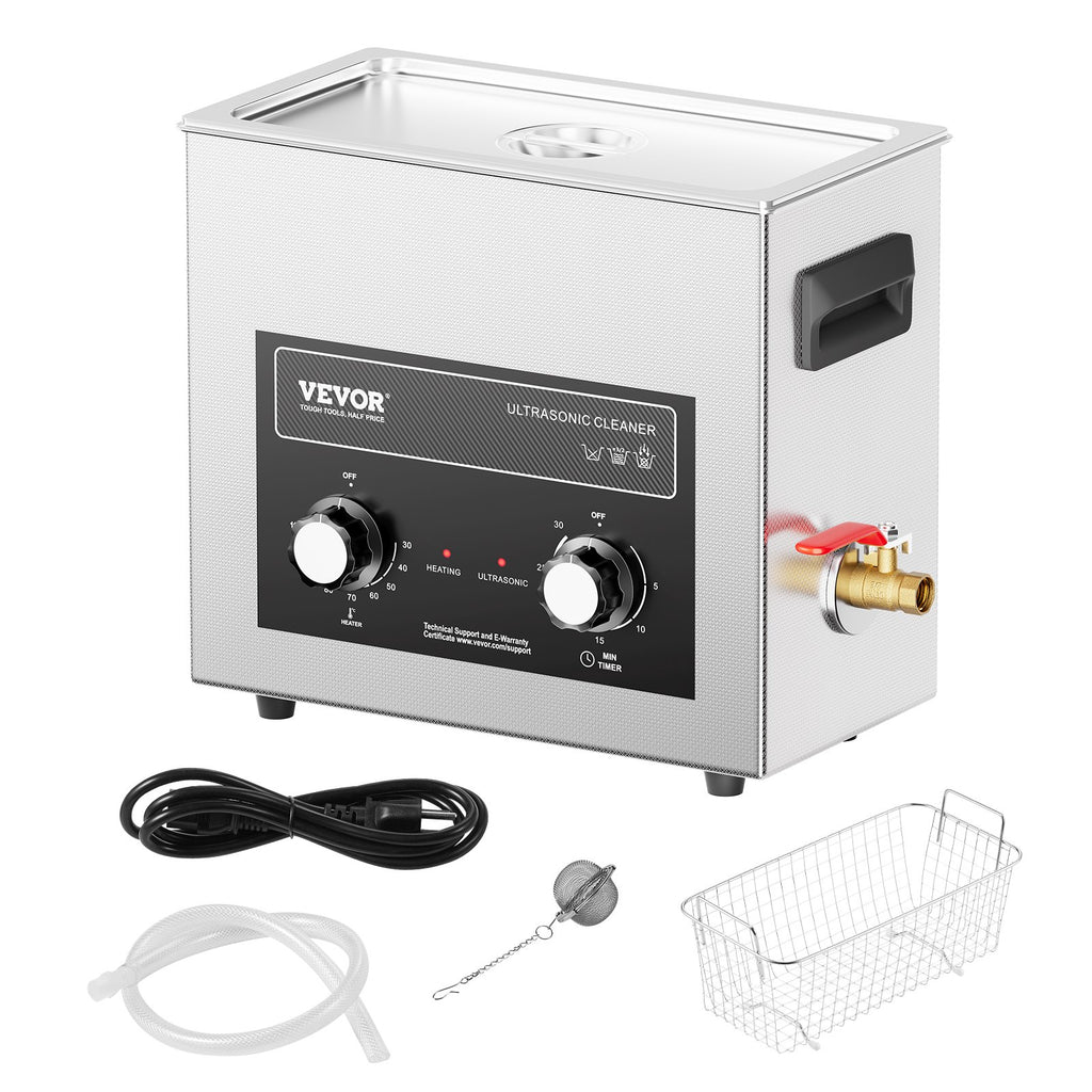 Ultragarsinė valyklė VEVOR TH-30AXN, 6 l talpa