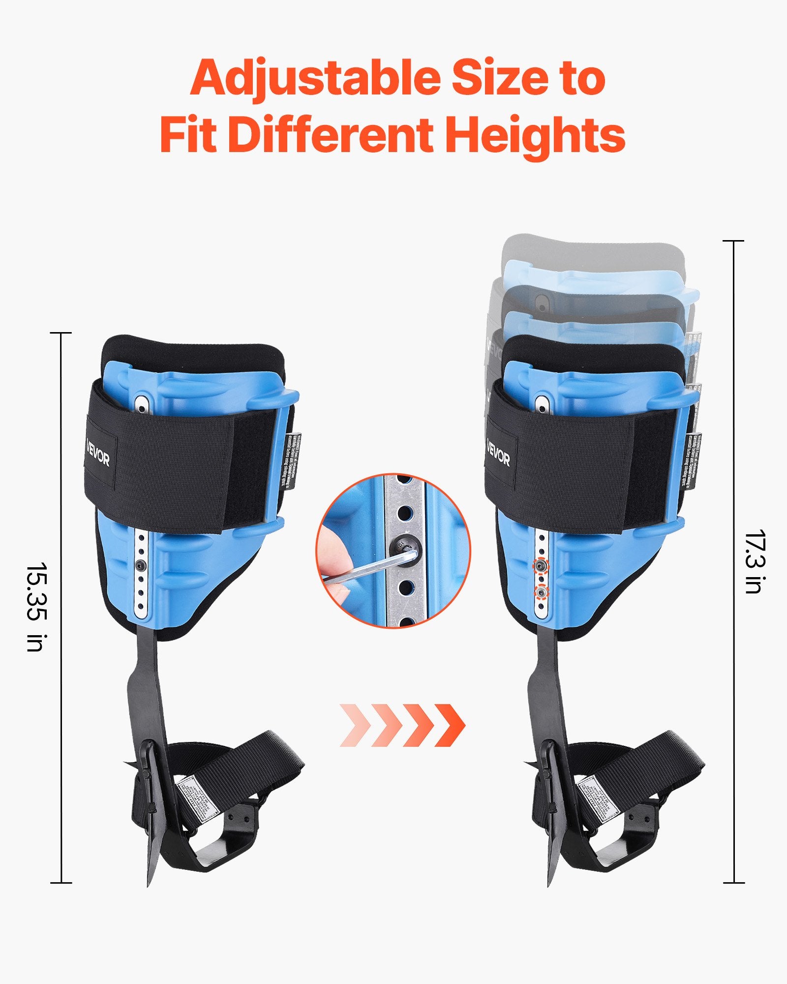 Medžių laipiojimo nagai VEVOR ROPE-G-011, 159 kg keliamoji galia