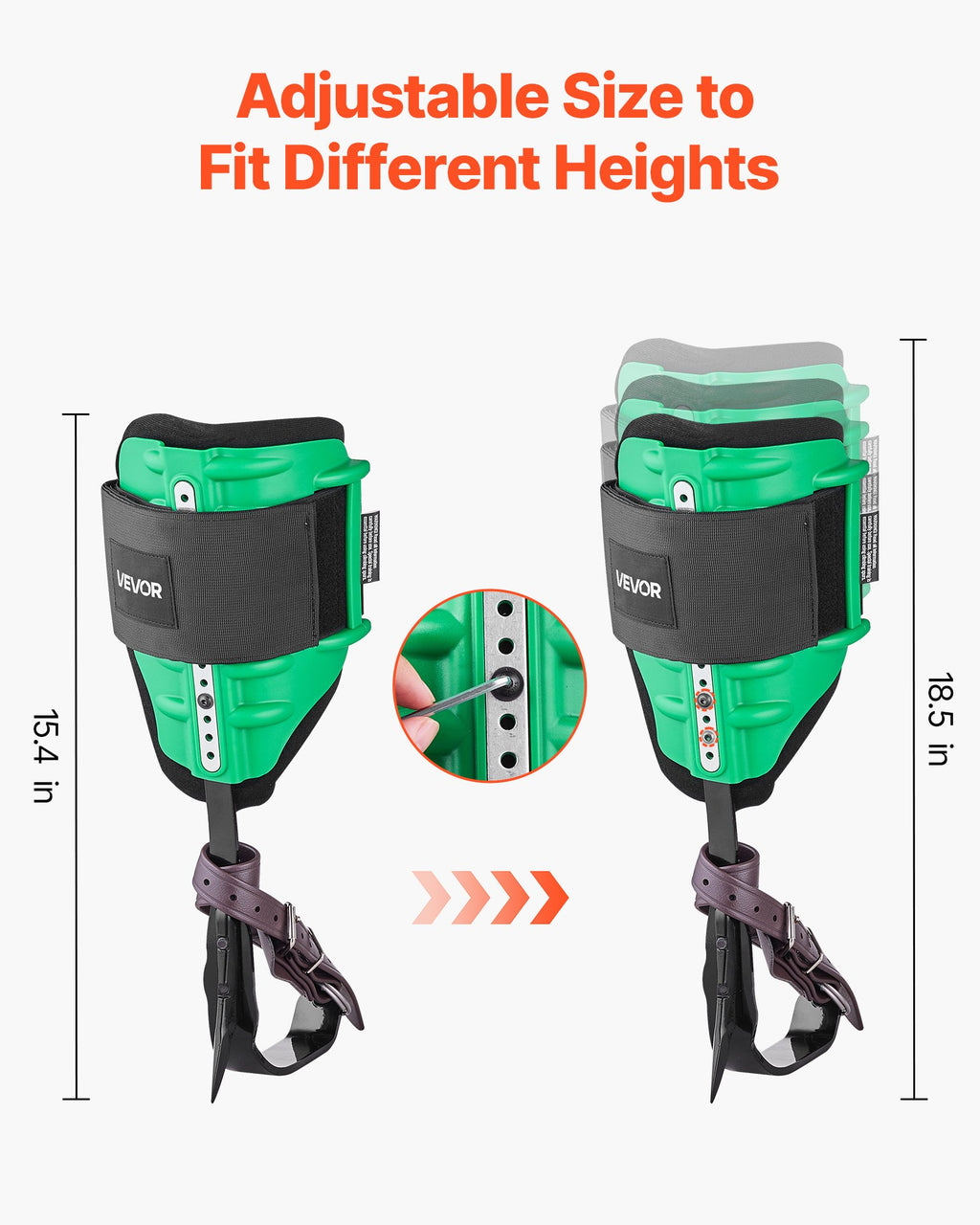 Medžių laipiojimo nagai VEVOR ROPE-G-009, 159 kg keliamoji galia