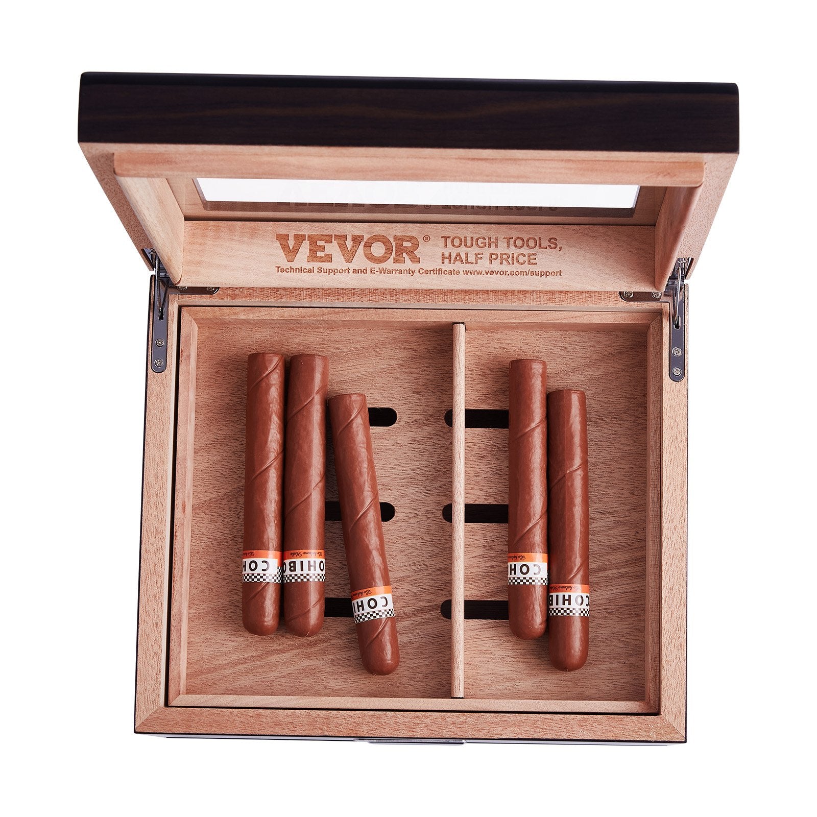 Cigarų humidorius VEVOR HCAC50D, 30-50 cigarų talpa