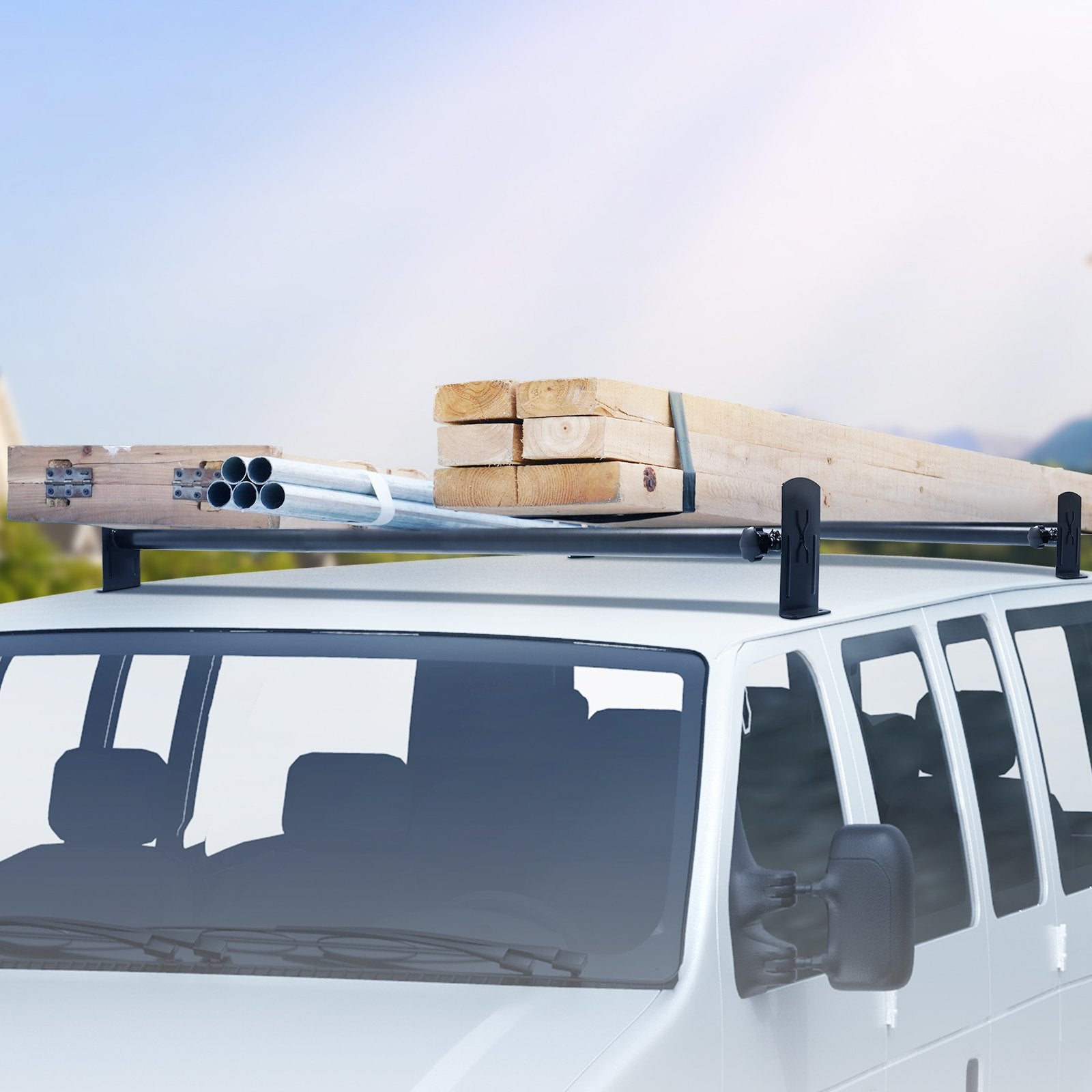Mikroautobuso stogo bagažinė kopėčioms VEVOR BYCD-006, 227 kg keliamoji galia