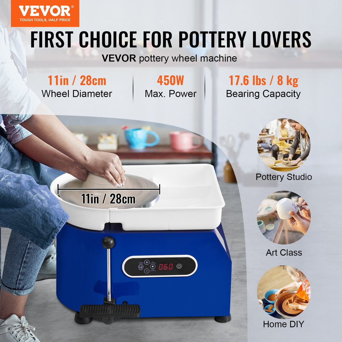 Keramikos žiedas VEVOR GCJX-007, 450W