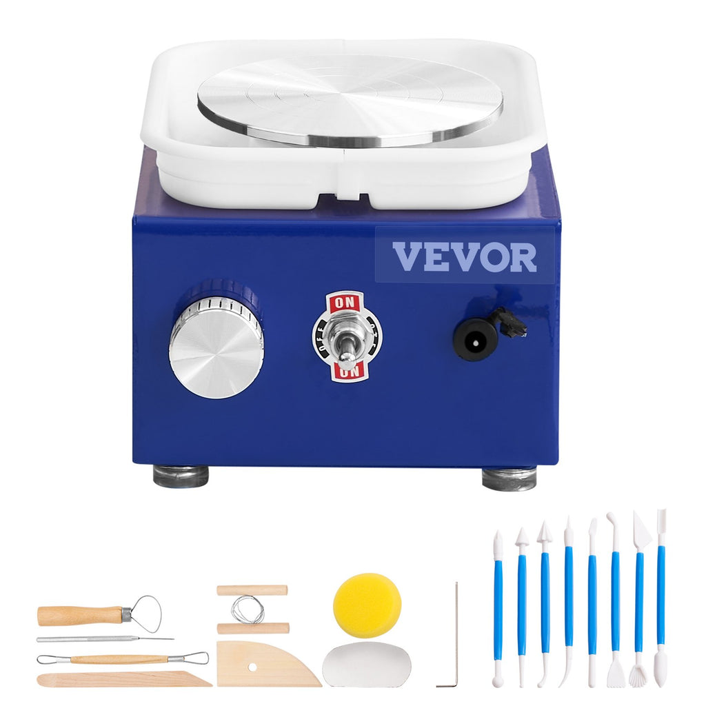 Miniatiūrinės žiedimo staklės VEVOR Mini Ceramic Wheel, 30W