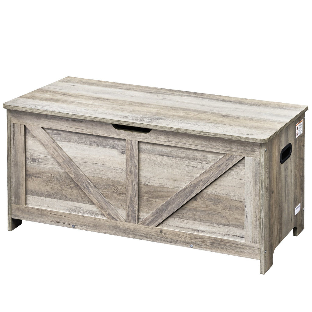 Medinė žaislų dėžė-suoliukas VEVOR ETD03, 99 cm ilgio