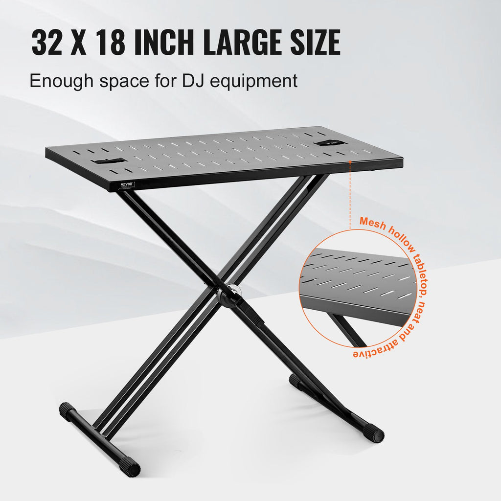 DJ stalas VEVOR DJ-3, 82 x 46 cm stalviršis