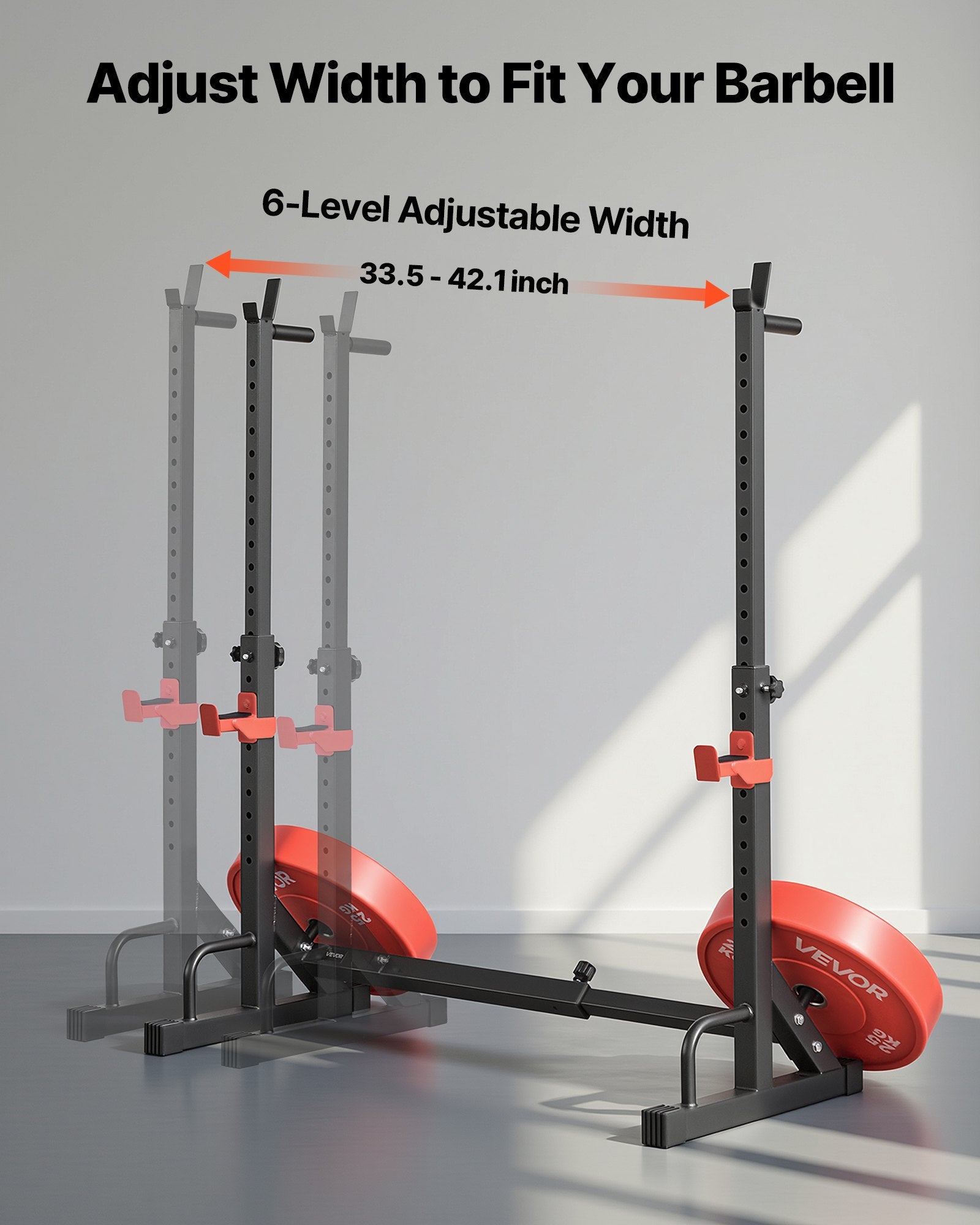 Pritūpimų stovas VEVOR SJ6500, 250 kg keliamoji galia