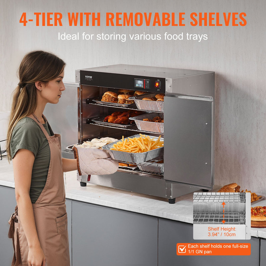 Maisto šildymo vitrina VEVOR FWHB-251524, 850W