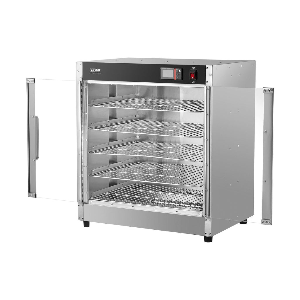 Maisto šildymo vitrina VEVOR FWHB-400*600-5, 5 lentynos, 850W