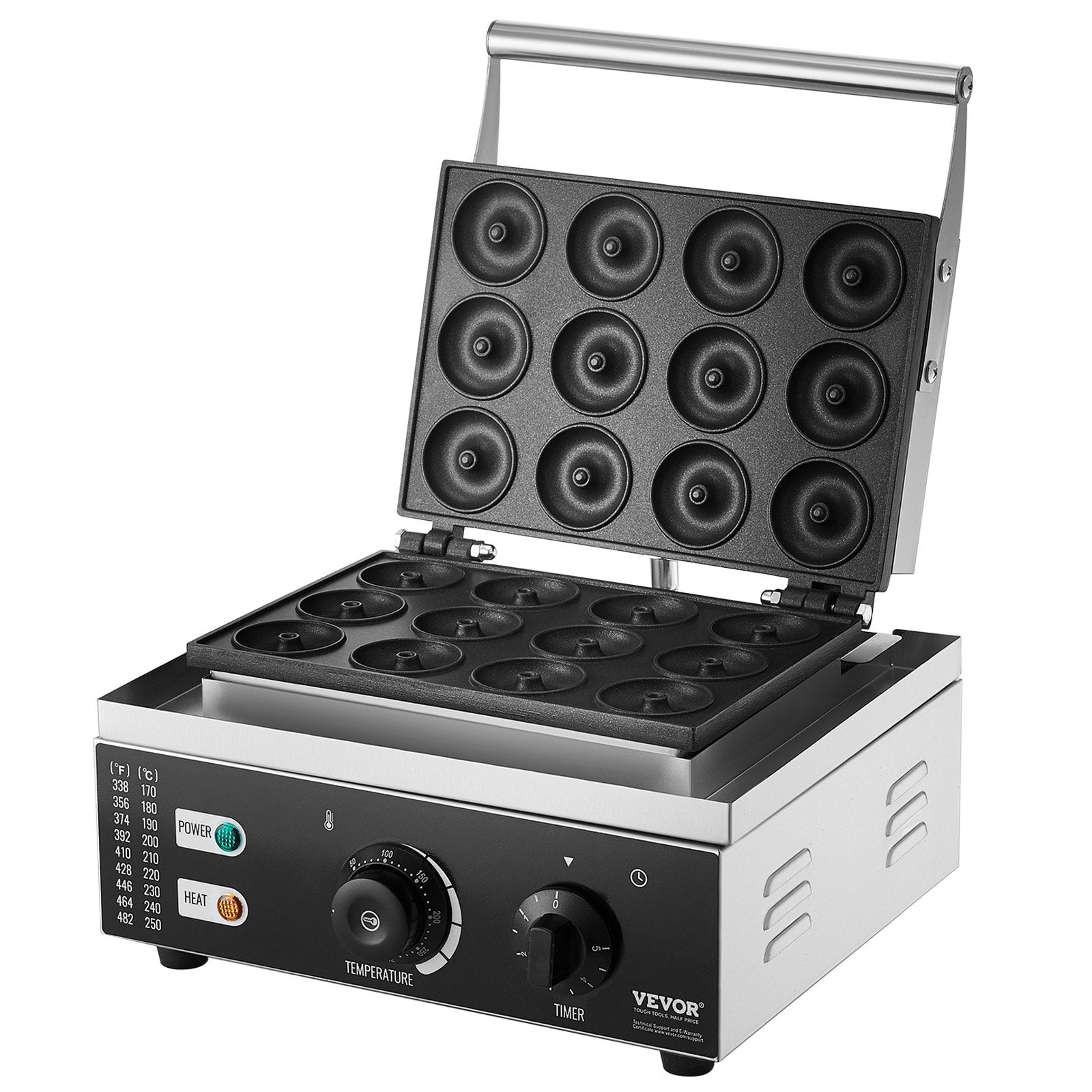 Elektrinė spurgų kepyklė VEVOR HT-12A, 1550W