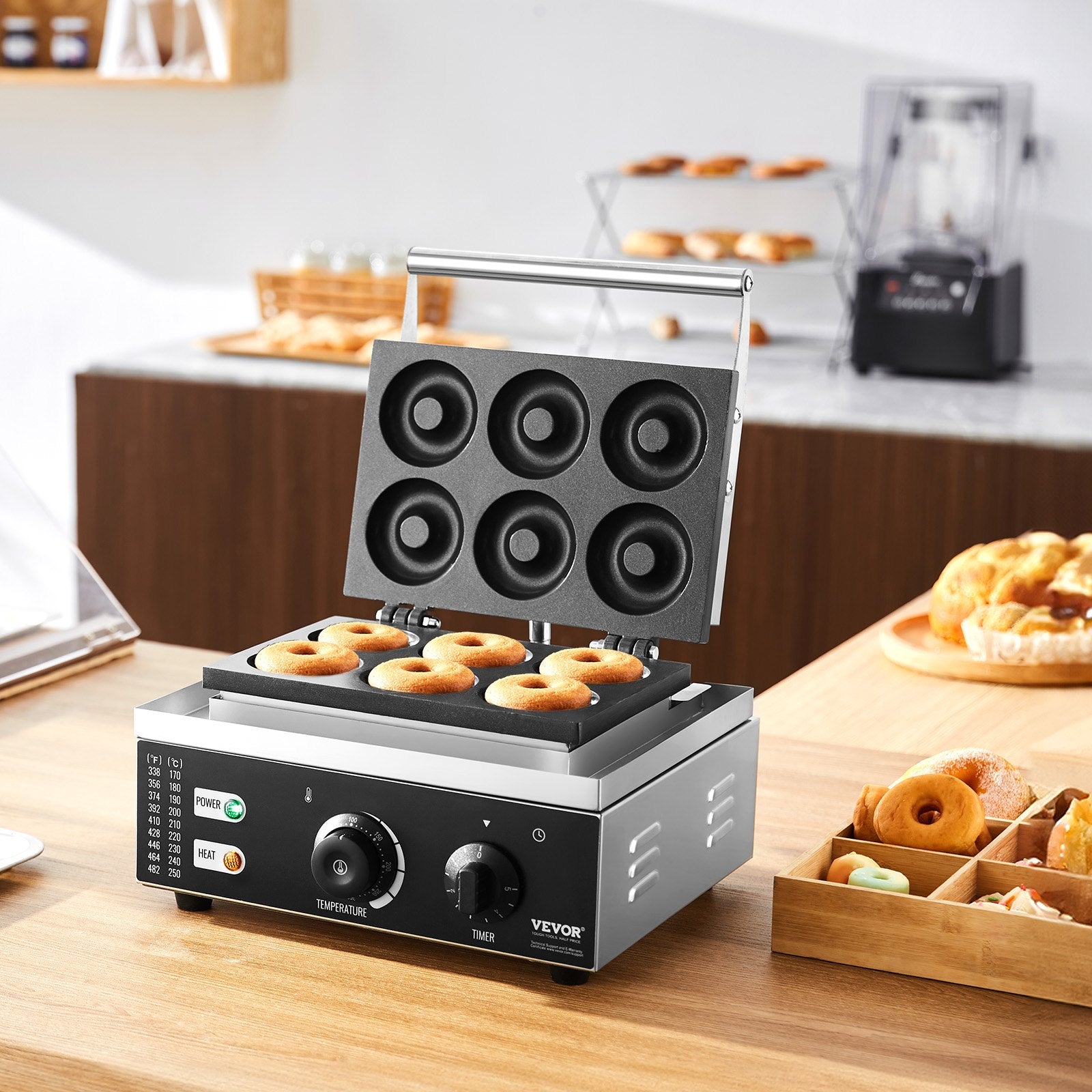 Elektrinė spurgų kepyklė VEVOR HT-6A, 1550W
