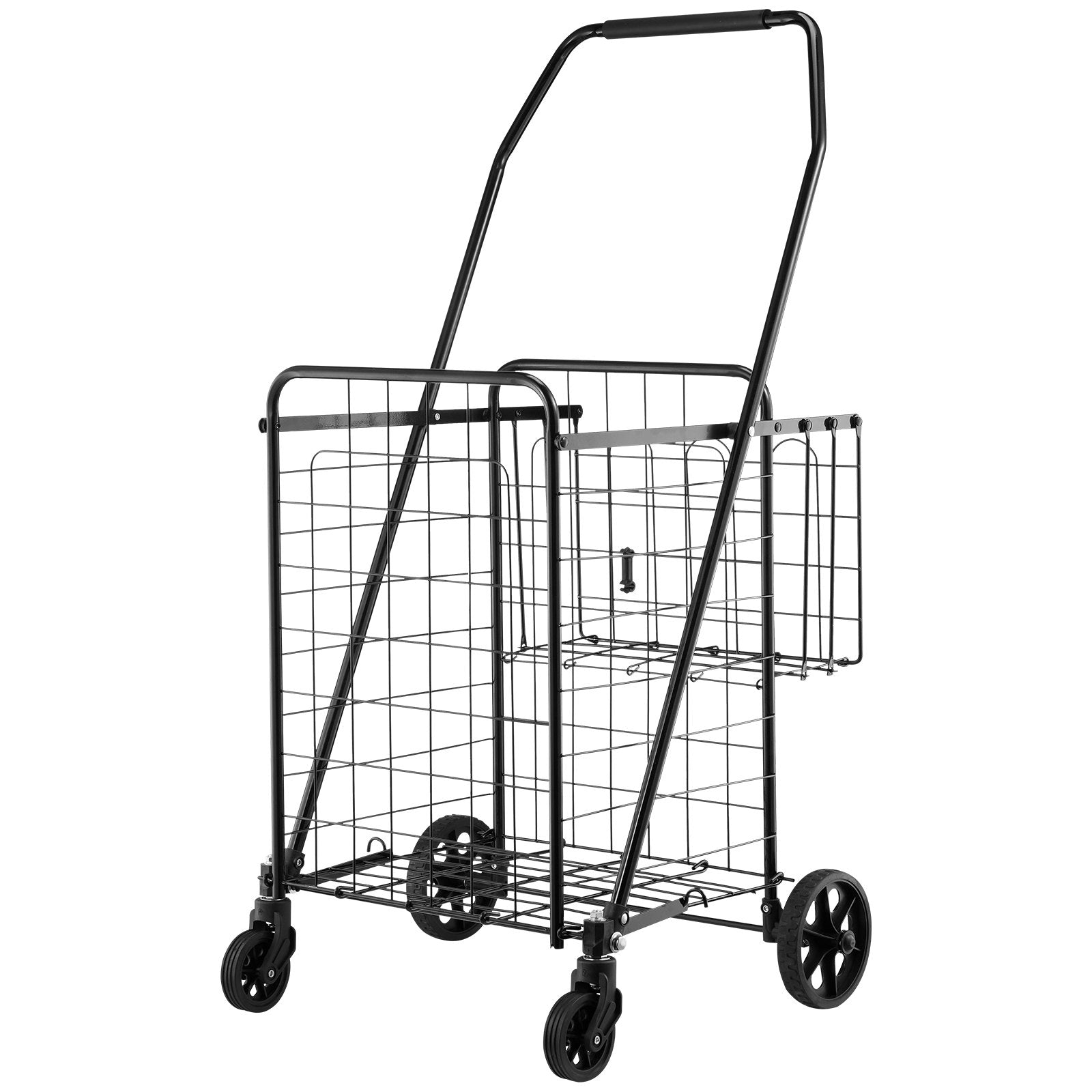 Sulankstomas pirkinių vežimėlis VEVOR ZZ 503-6-7S, 45 kg keliamoji galia