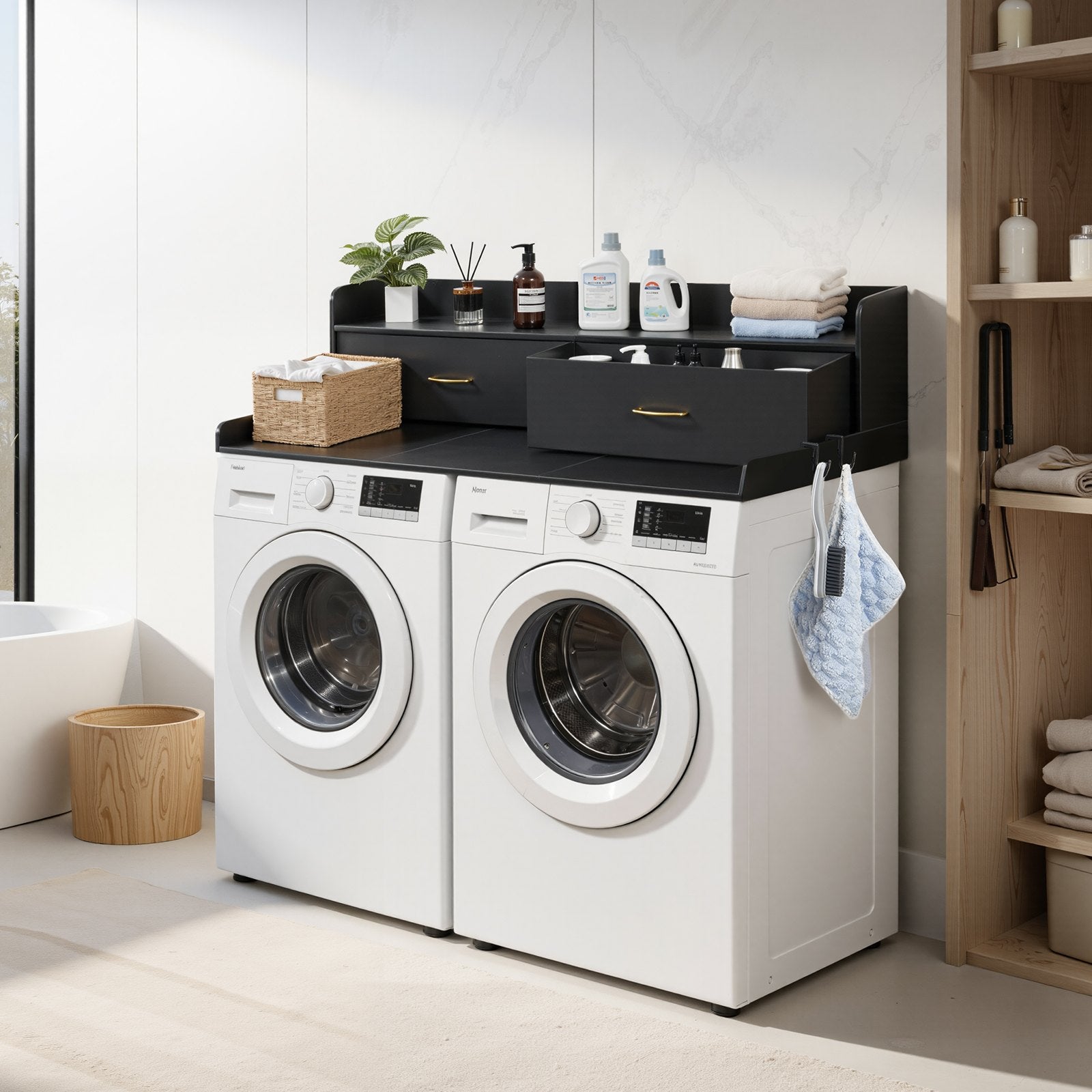 Skalbimo mašinos stalviršis VEVOR DX0202-C250399S-01, 137 x 69,9 cm