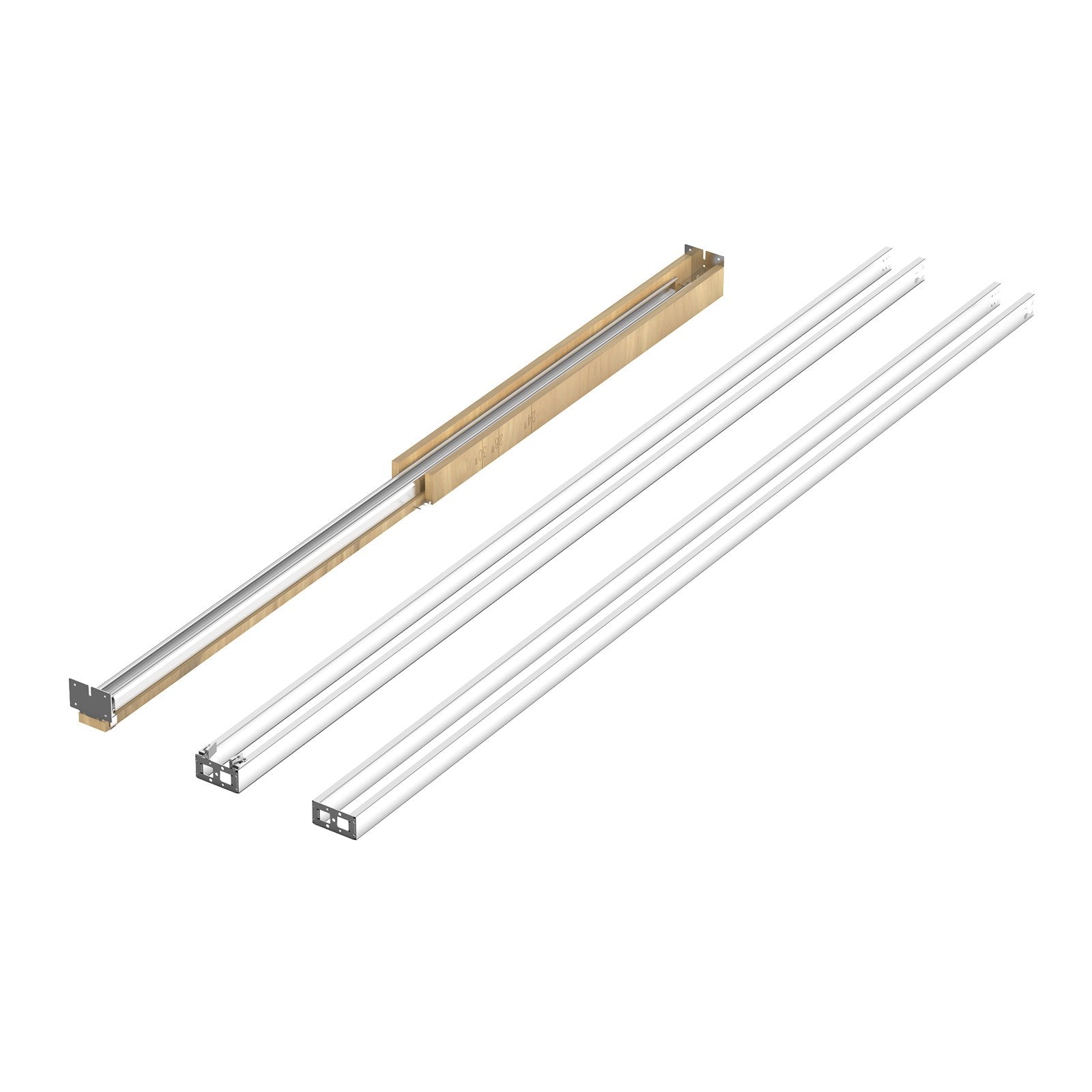 Stumdomų durų rėmo komplektas VEVOR XC39A-30, 610–762 mm pločiui