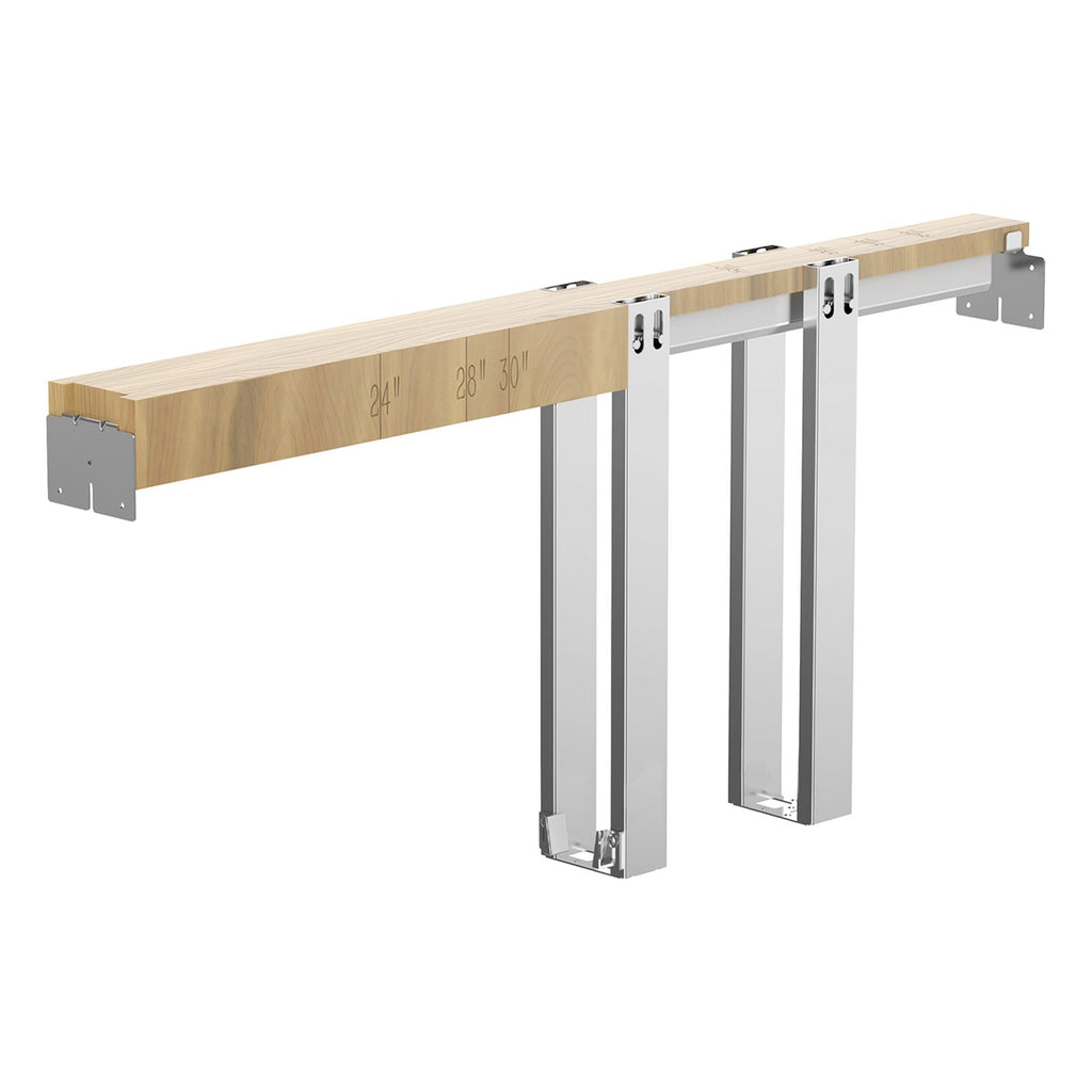Stumdomų durų rėmo komplektas VEVOR XC39A-30, 610–762 mm pločiui