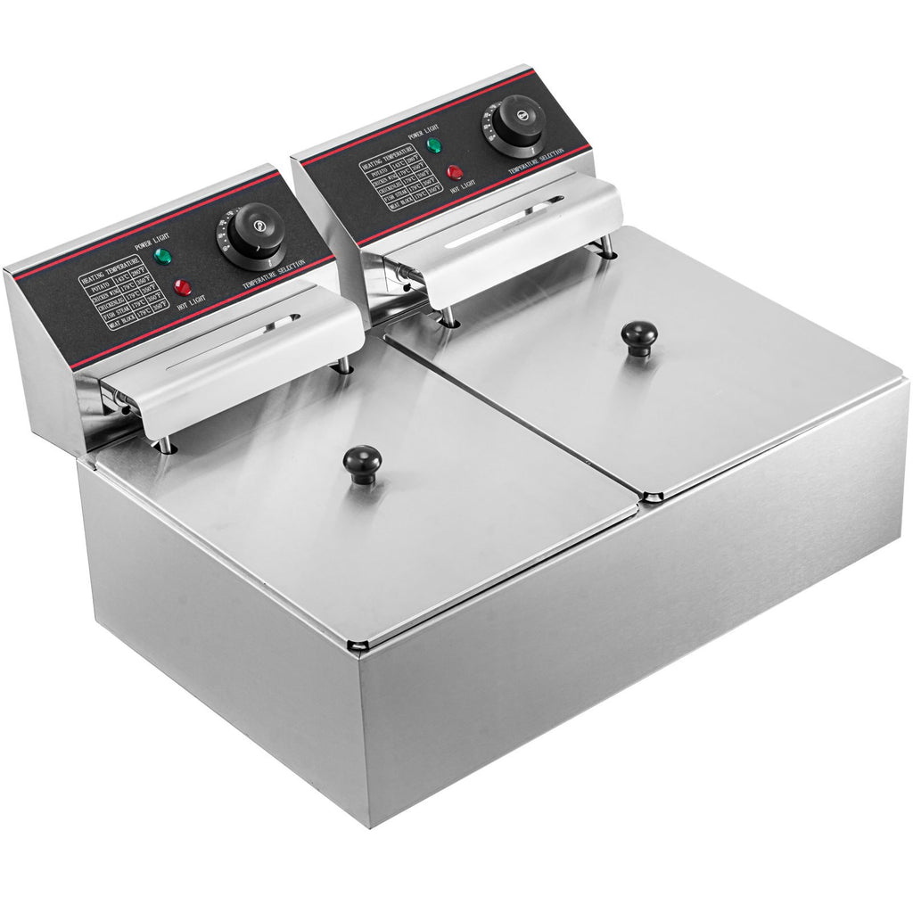 Dviguba elektrinė gruzdintuvė VEVOR YB-82, 5000W