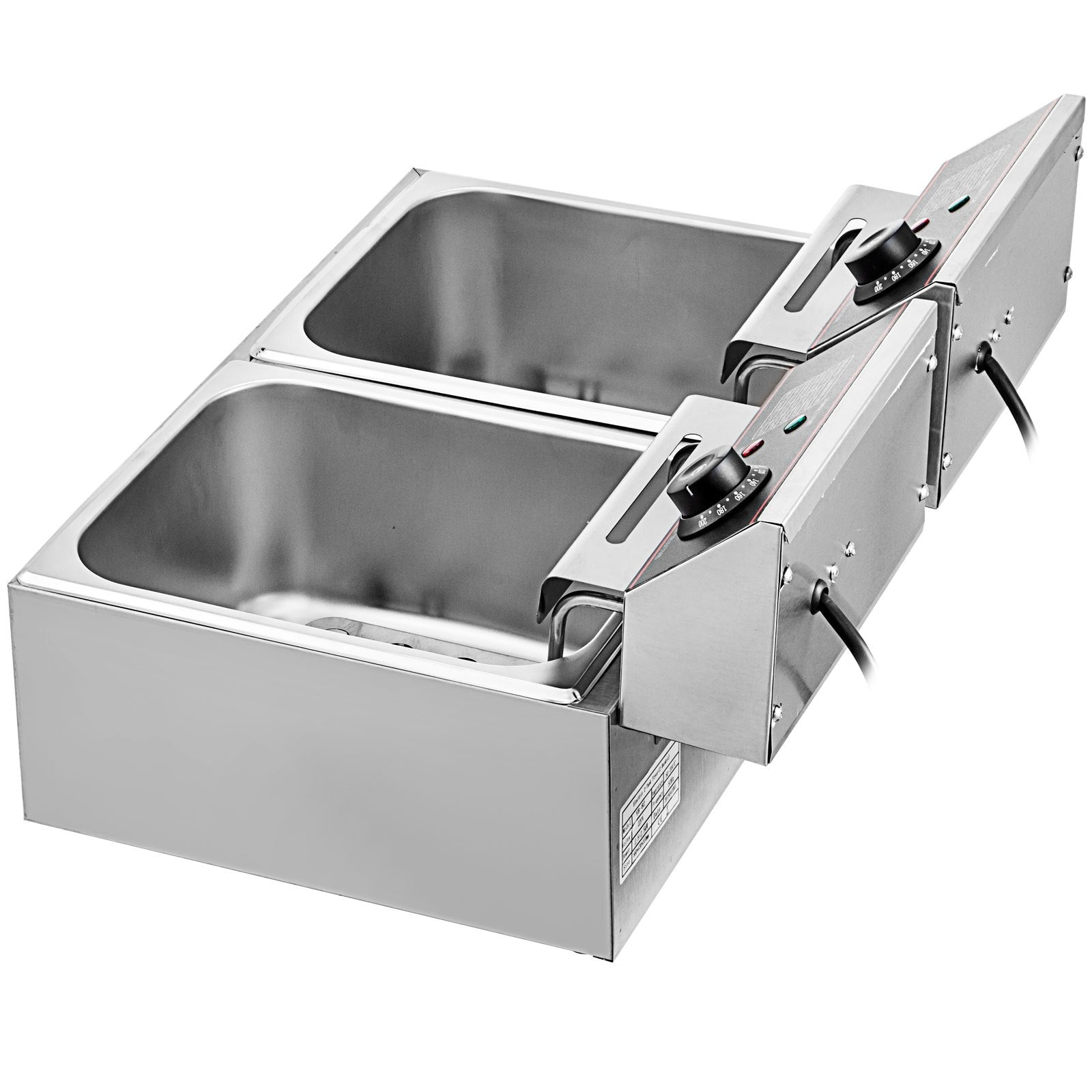 Dviguba elektrinė gruzdintuvė VEVOR YB-82, 5000W