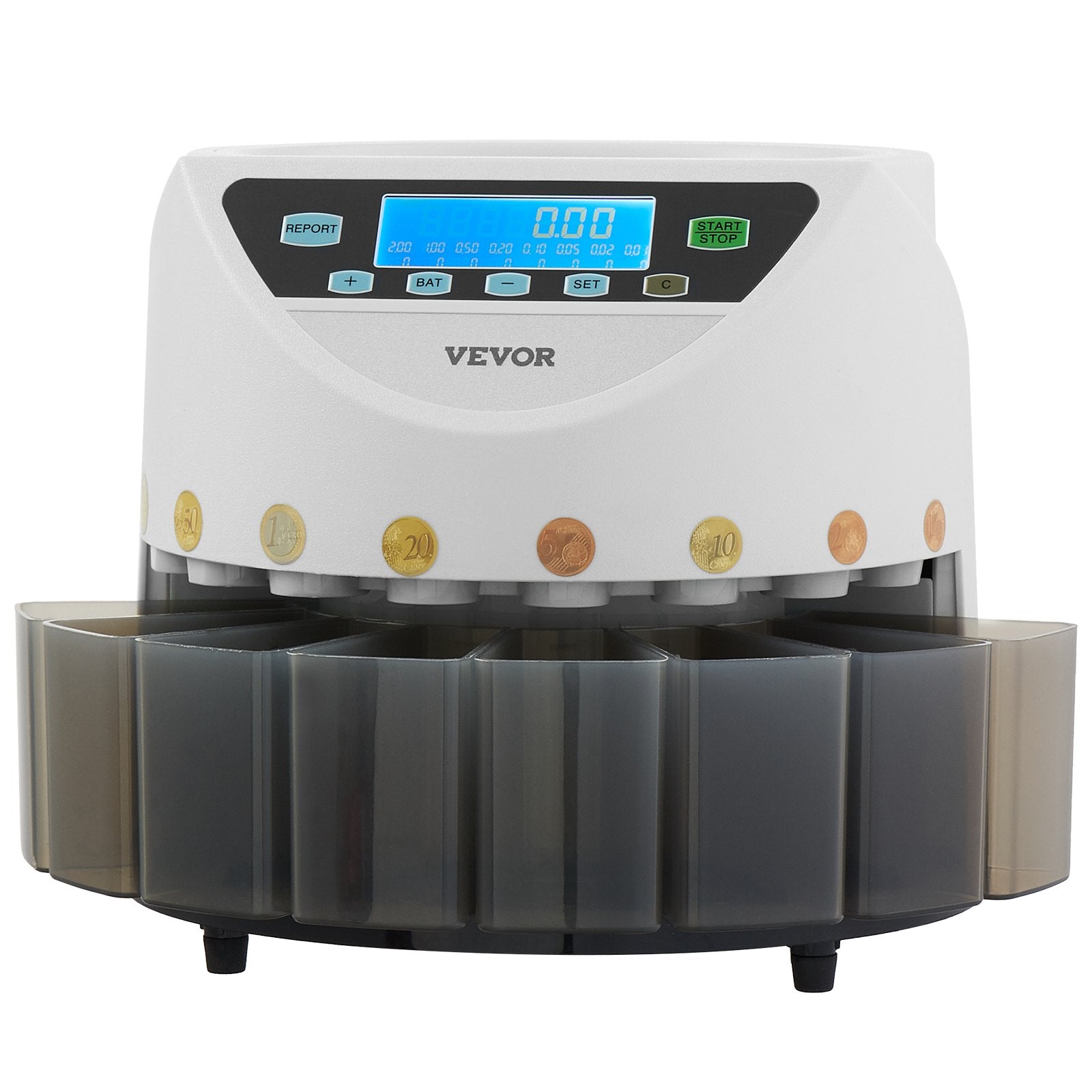 Monetų rūšiuotuvas VEVOR KSW550-1, 147 monetos/min.