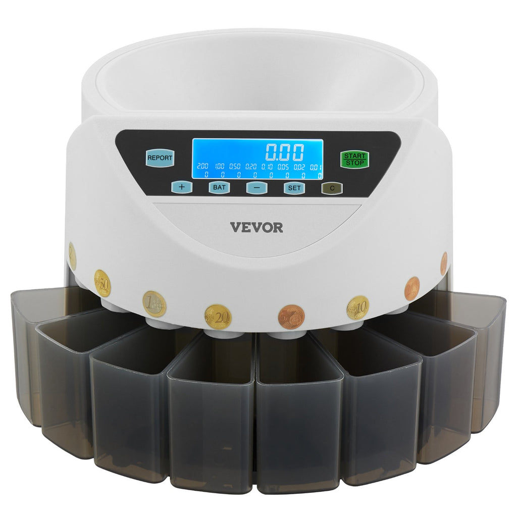 Monetų rūšiuotuvas VEVOR KSW550-1, 147 monetos/min.