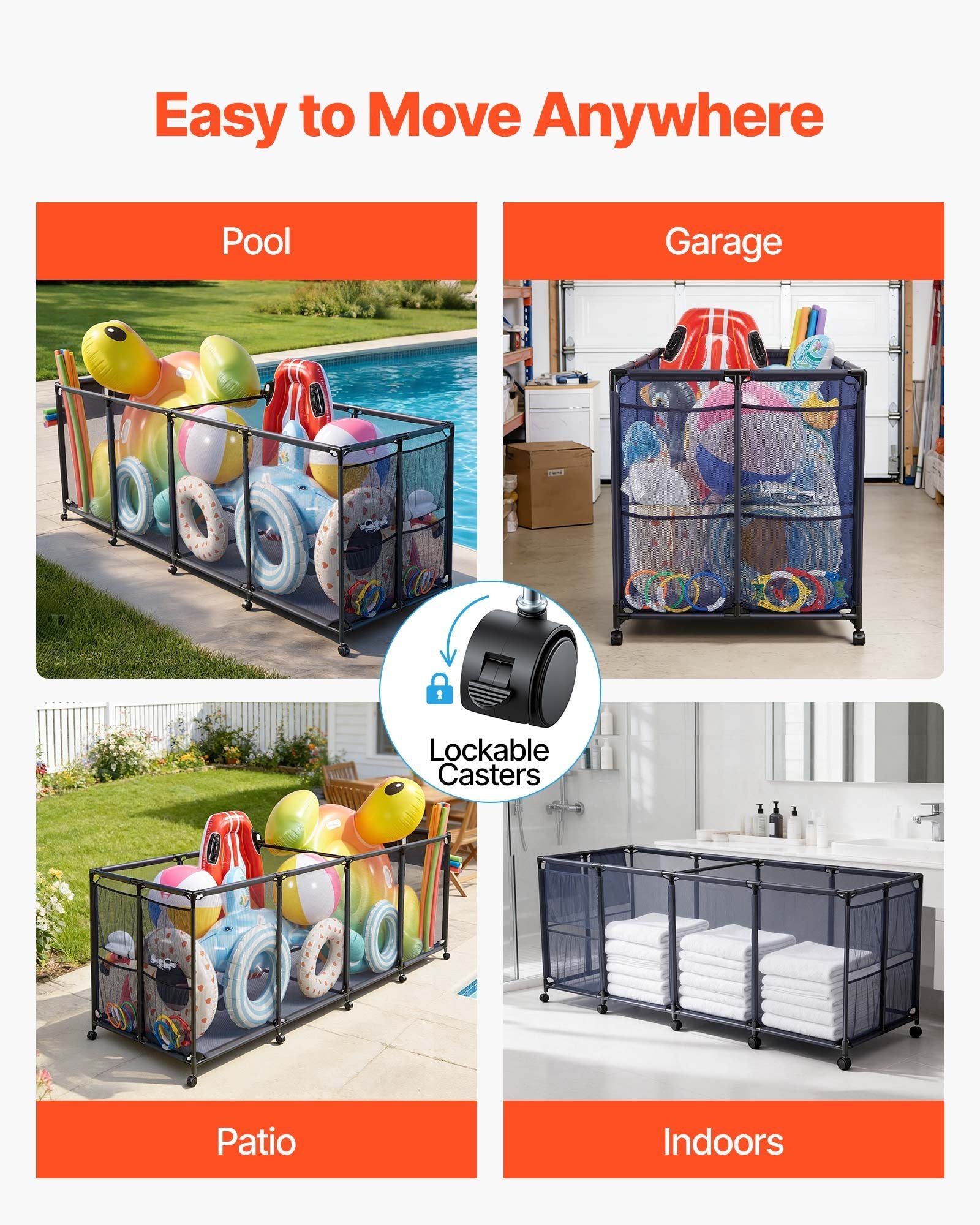 Baseino reikmenų krepšys VEVOR 87017, 262 x 81,5 x 89 cm