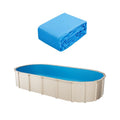 Ovalus baseino įdėklas VEVOR 610X375X132X0.4, 6,7 x 3,75 m