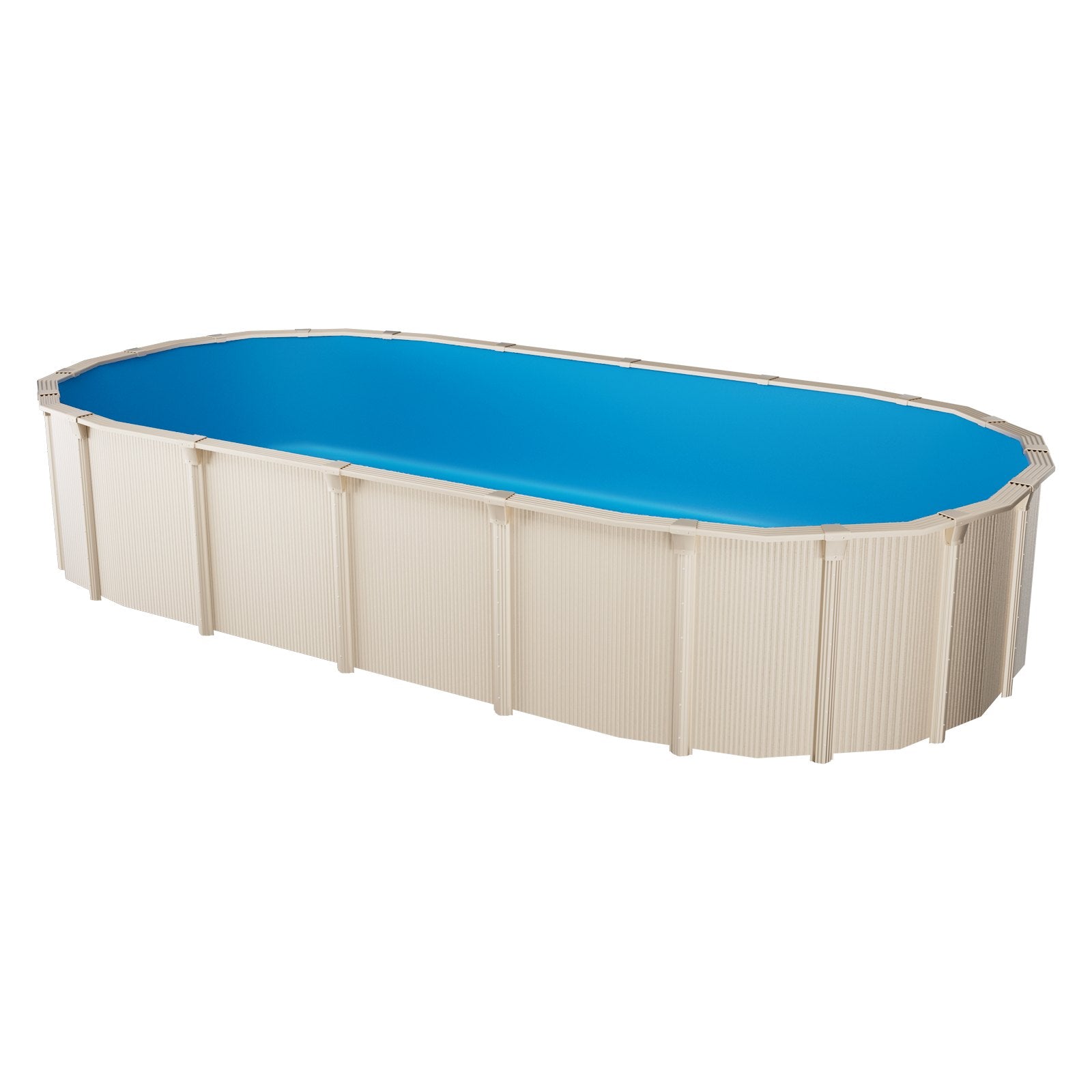 Ovalus baseino įdėklas VEVOR 610X375X132X0.4, 6,7 x 3,75 m