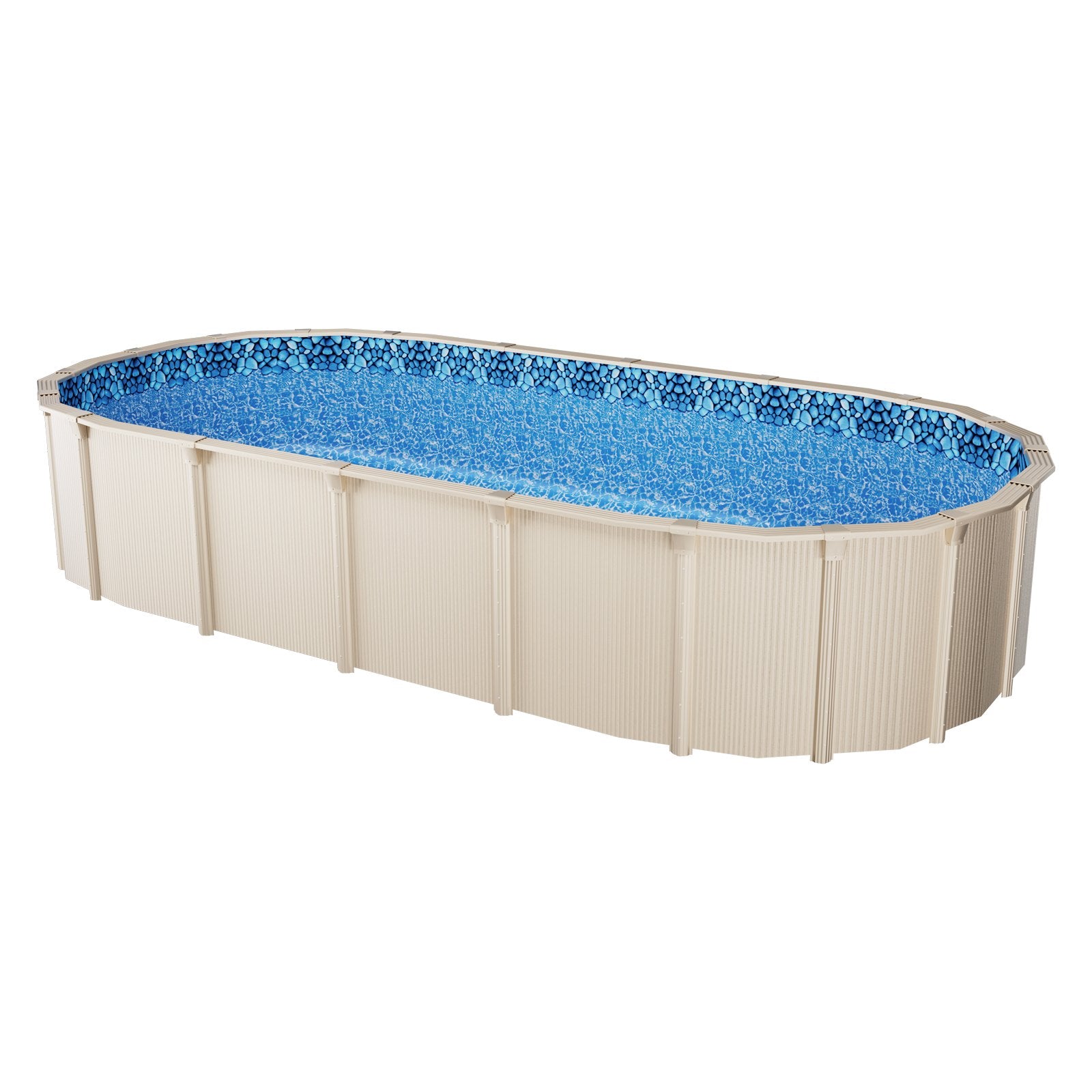Ovalaus baseino įdėklas VEVOR 12X24X54X0.32, 3,66 x 7,32 m