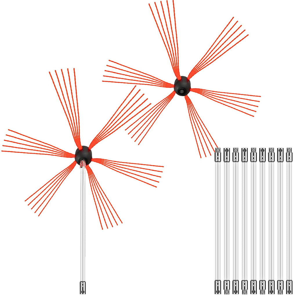 Kaminų valymo rinkinys VEVOR 1005.8 cm Sooteater, 10 m