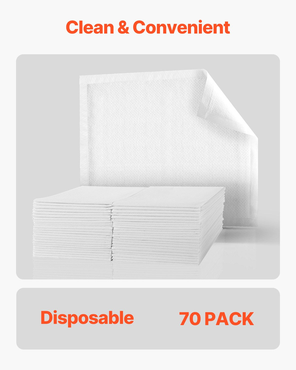 Vienkartiniai sugeriantys paklotai VEVOR 24x36-70, 70 vnt.