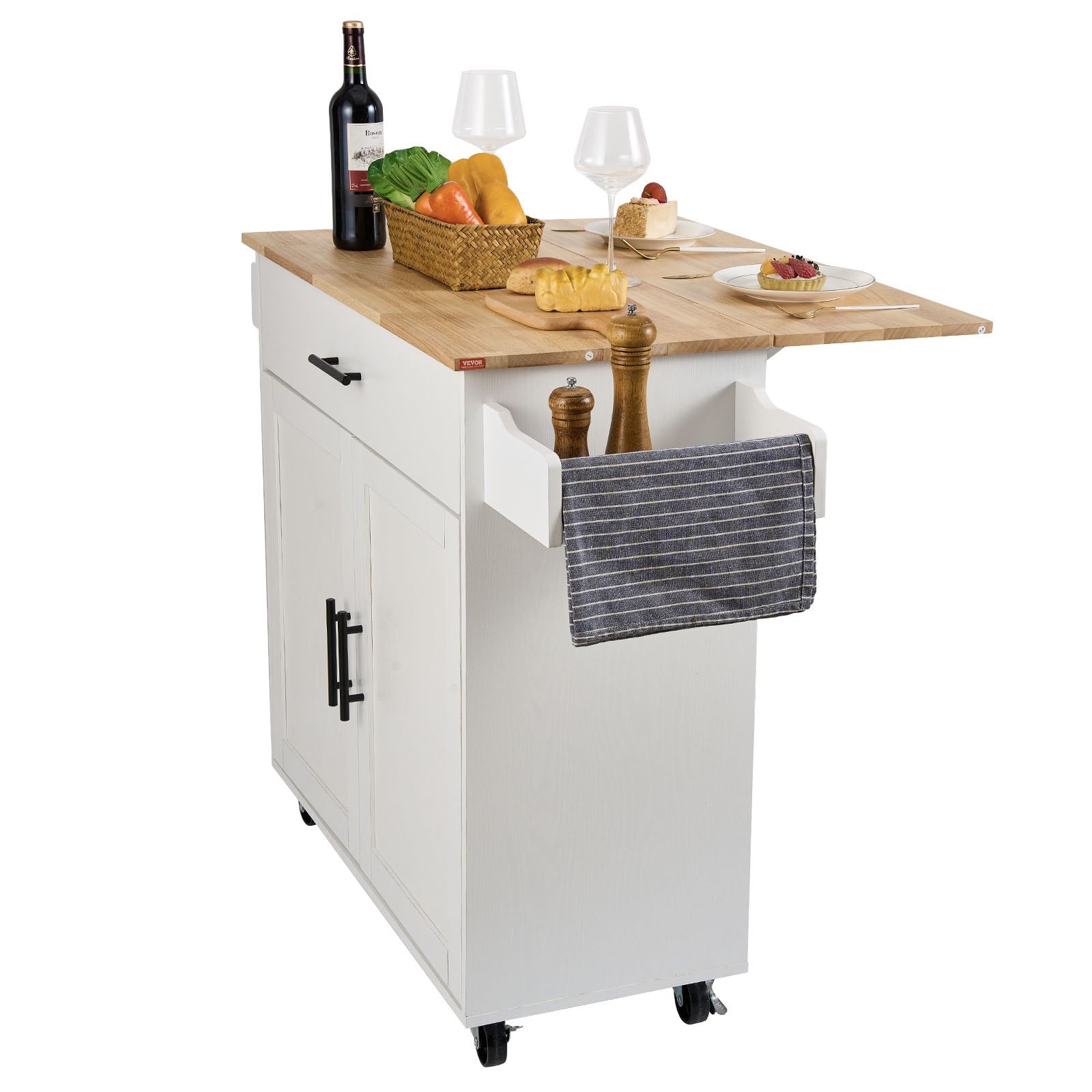 Virtuvės sala VEVOR SR221264, 90 cm pločio.