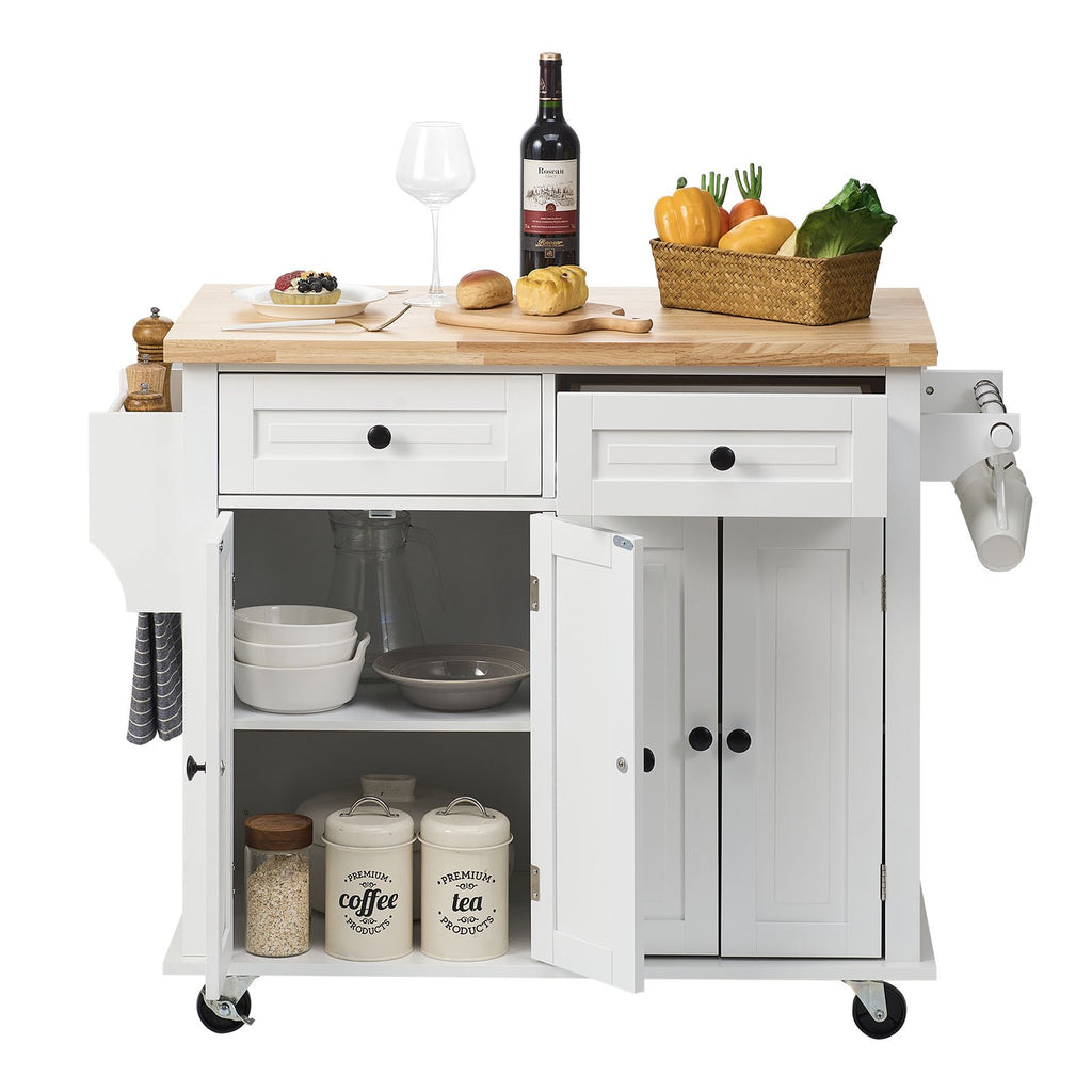 Virtuvės sala-vežimėlis VEVOR SR191276, 90 cm pločio