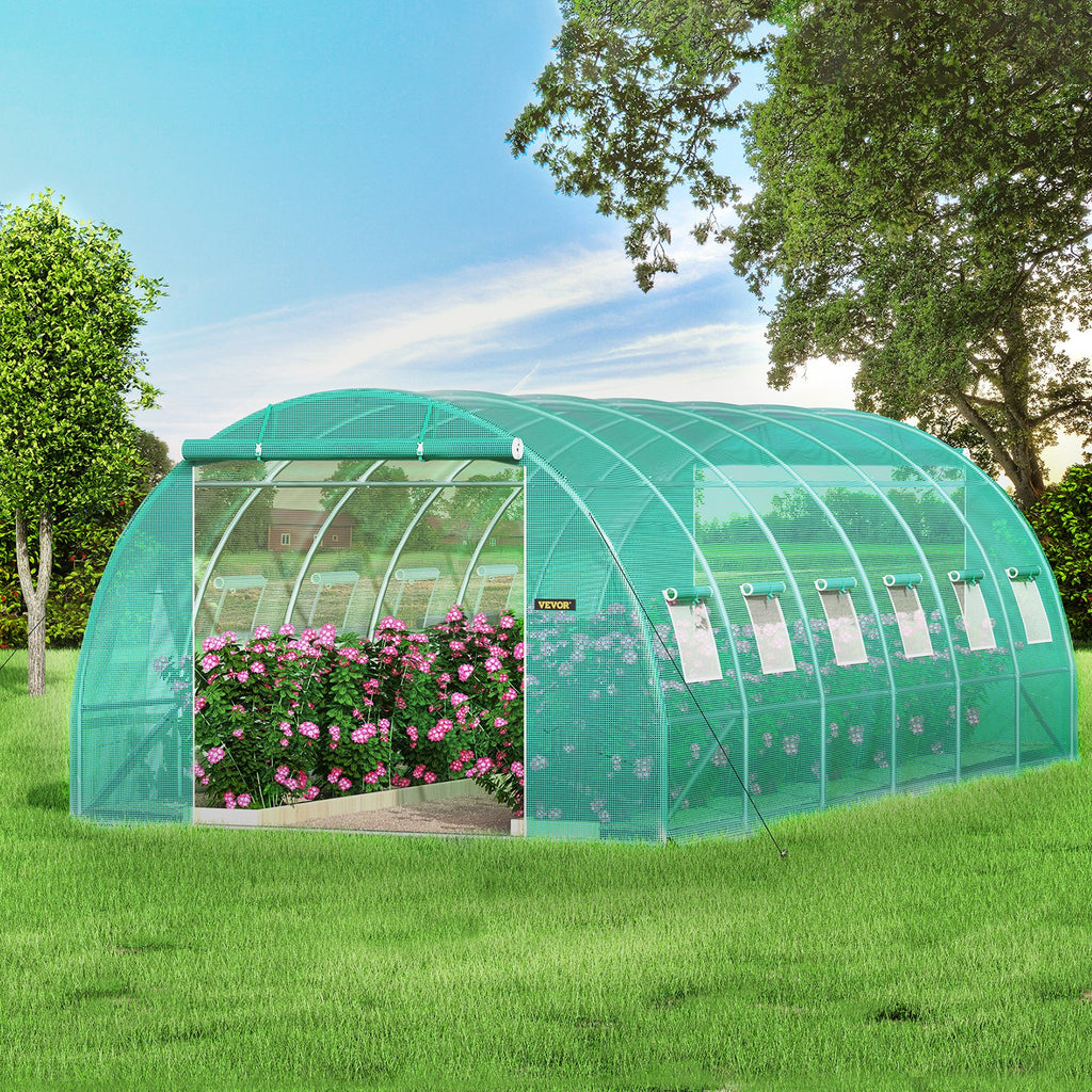 Šiltnamis tunelis VEVOR VV-TG-12107GREEN, 6,1 x 3 x 2,1 m