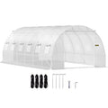 Šiltnamis tunelinis VEVOR VV-TG-12107WHITE, 6.1 x 3 x 2.1 m