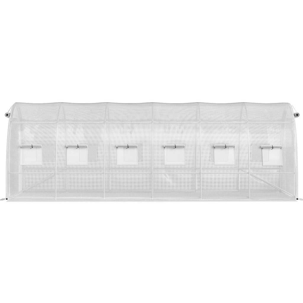 Šiltnamis tunelinis VEVOR VV-TG-12107WHITE, 6.1 x 3 x 2.1 m