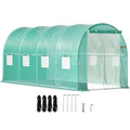 Šiltnamis tunelinis VEVOR VV-TG-1577GREEN, 4,5 x 2 x 2 m