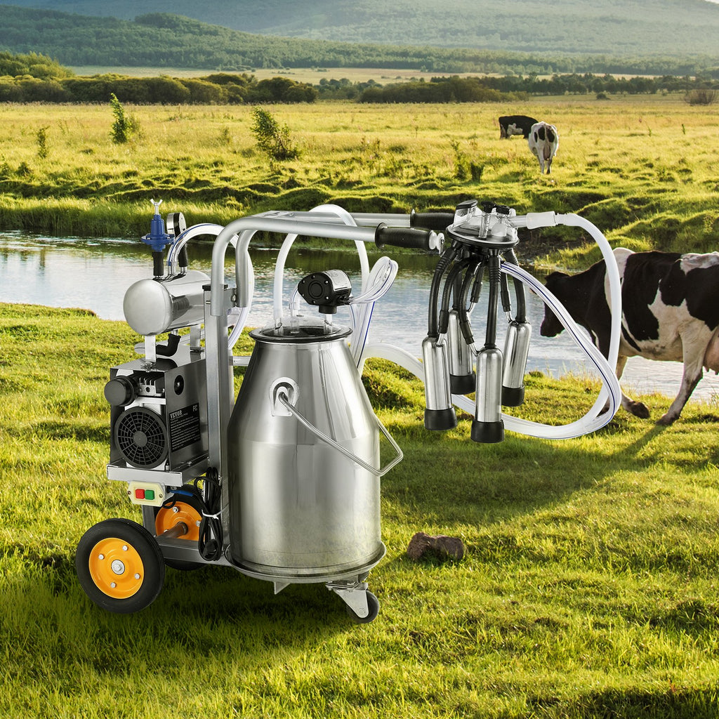Elektrinė karvių melžimo mašina VEVOR 9JYZ-1, 25 l