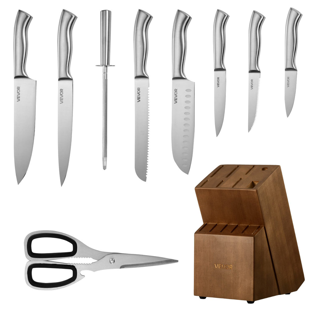 Virtuvinių peilių rinkinys VEVOR KH28SB9MM42-15PCS, 15 dalių