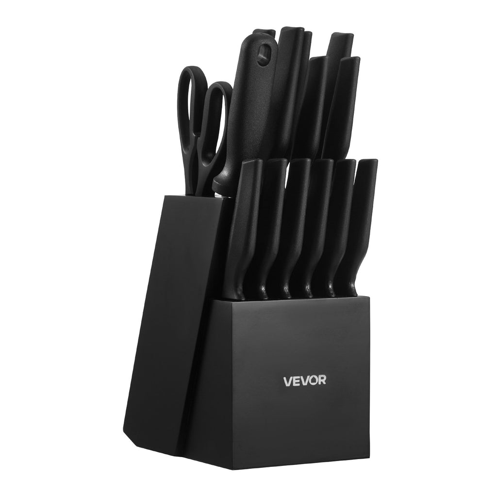 Virtuvinių peilių rinkinys VEVOR KP183B35MM43-15PCS, 15 dalių