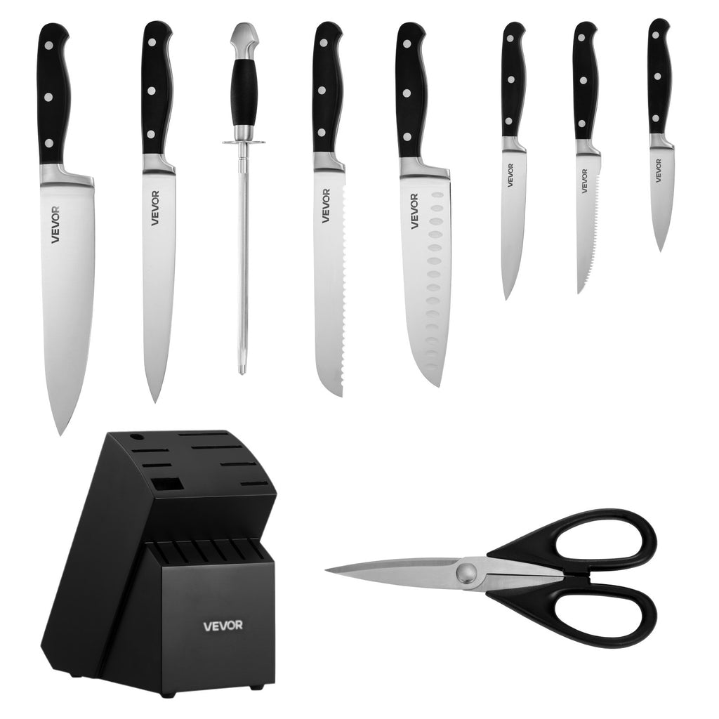 Virtuvinių peilių rinkinys VEVOR KD46P73MM44-15PCS, 15 dalių