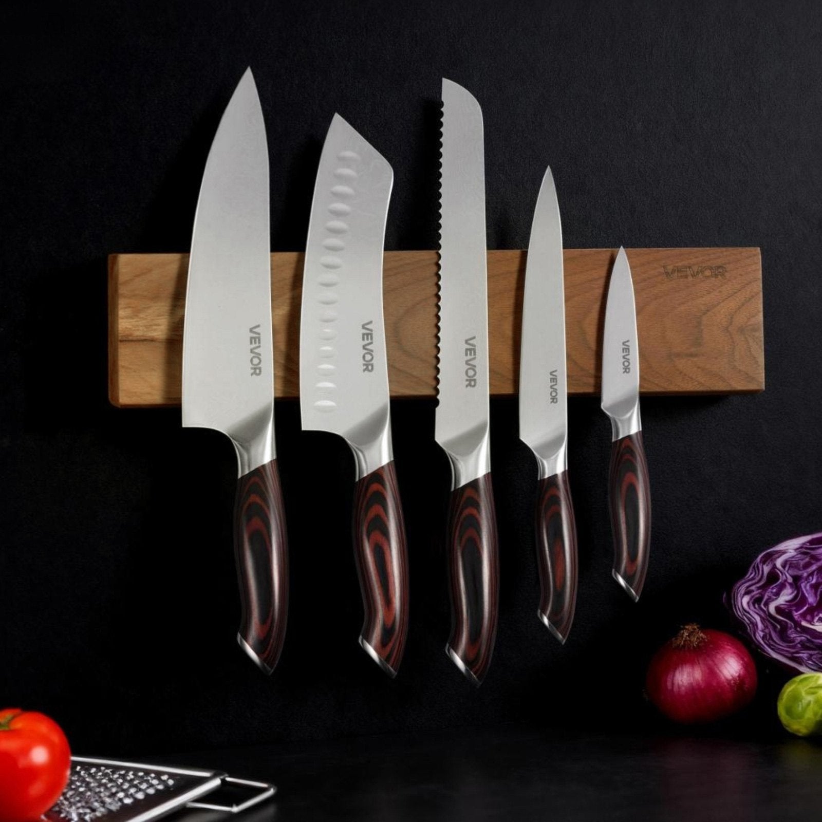 Virtuvinių peilių rinkinys VEVOR KD48M5VB24-6PCS, 6 dalių