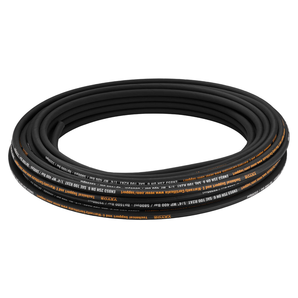 Hidraulinė žarna VEVOR 1/4" x 100 ft, 5800 PSI