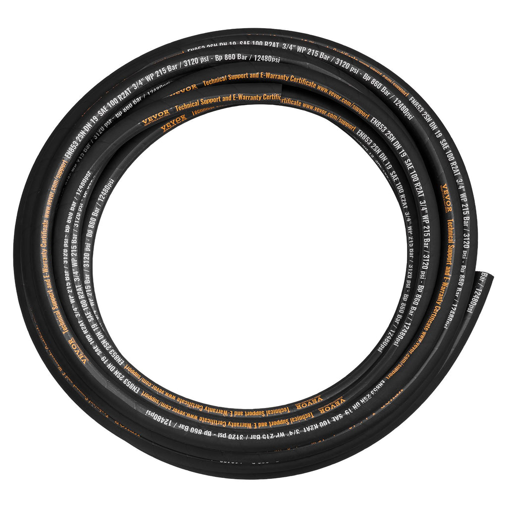 Hidraulinė žarna VEVOR 3/4 colio x 15,2 m, 3120 PSI
