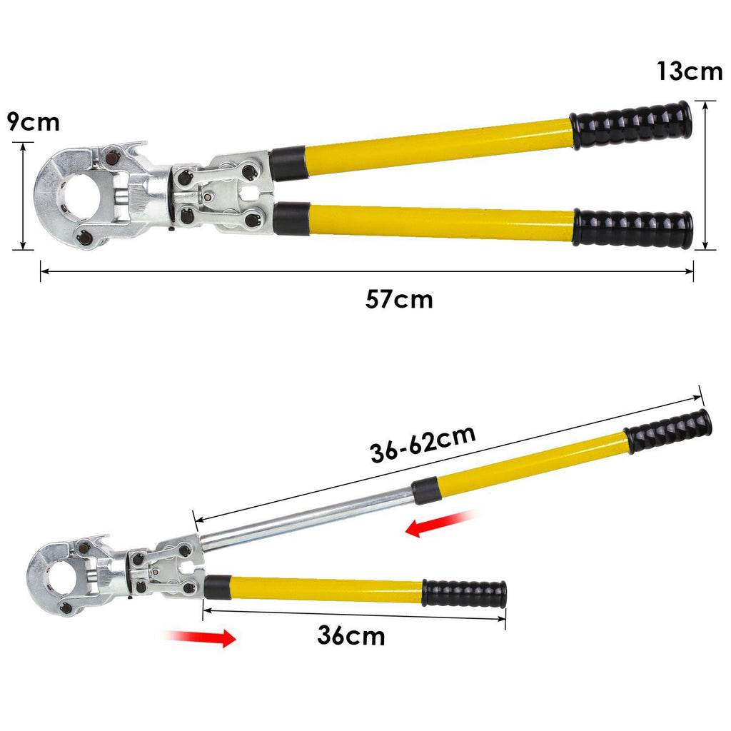 Vamzdžių presavimo replės VEVOR V12-28mm / TH16-32mm, 360° besisukanti galvutė
