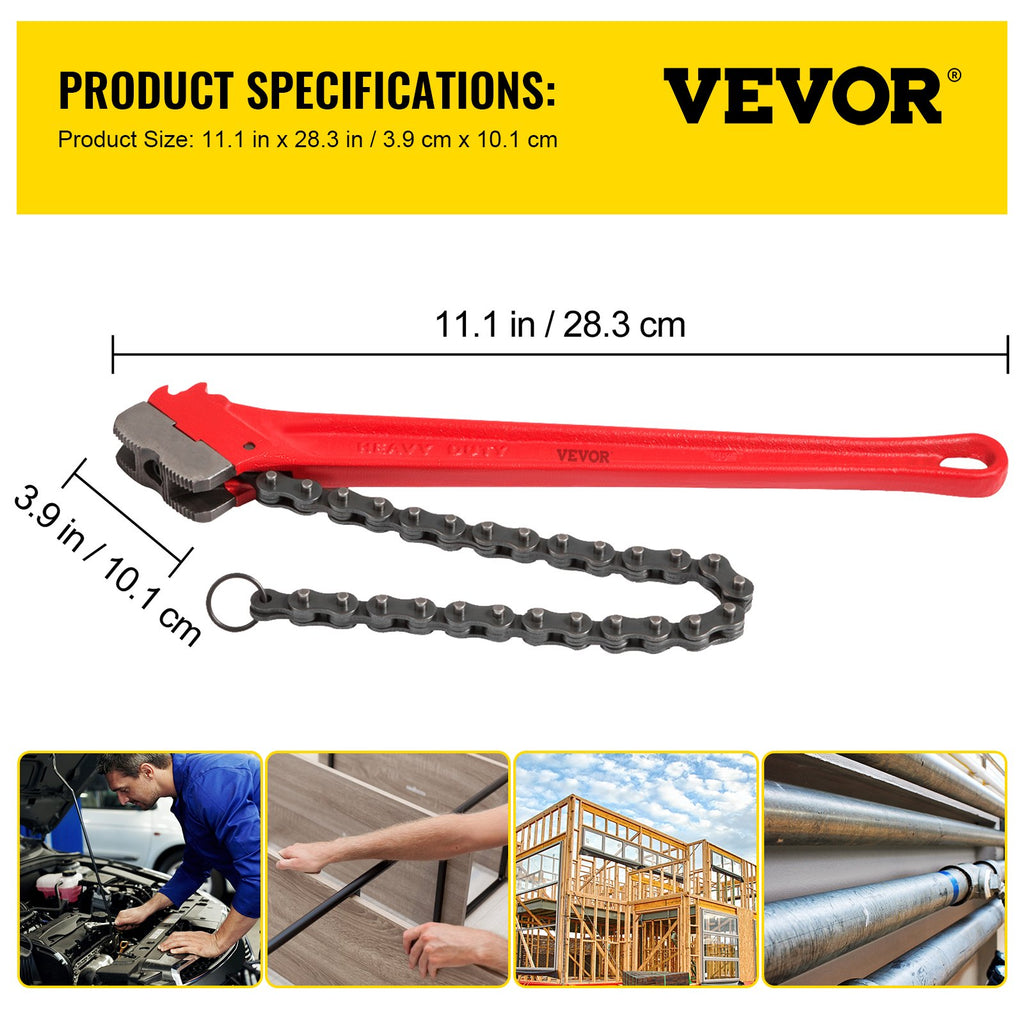 Grandininis vamzdžių raktas VEVOR 36 colių, 185 mm talpa